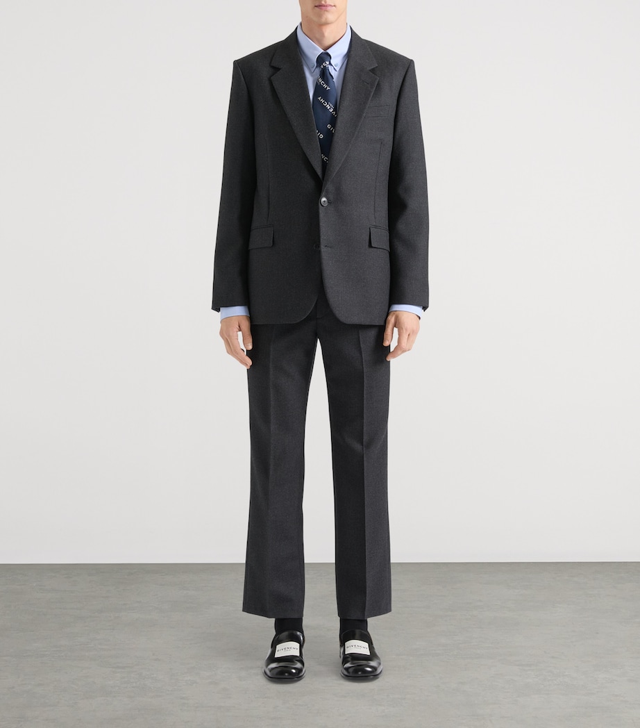 Cotton Tailored Trousers CHARCOAL Image 2