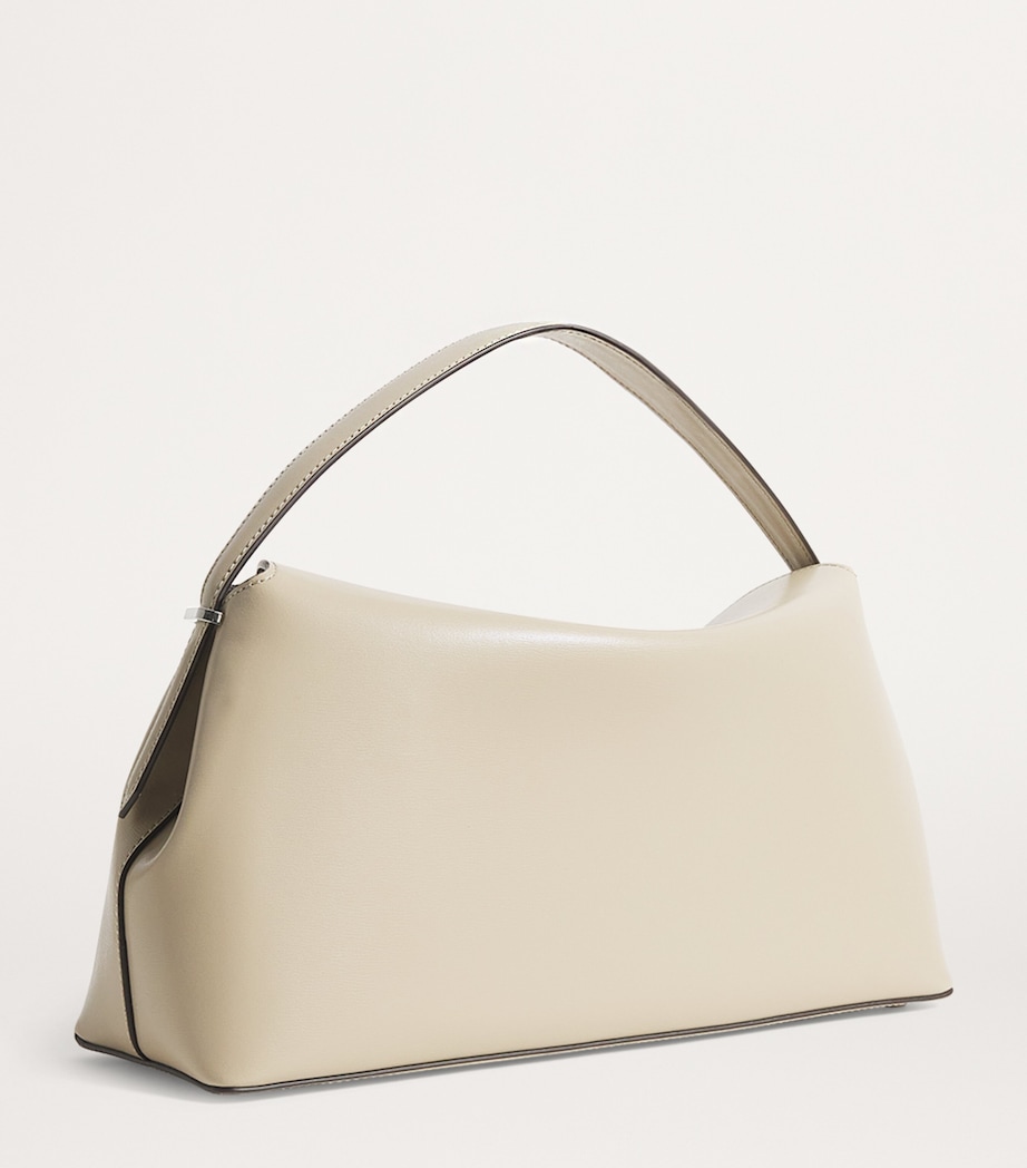 Toteme Leather T-Lock Top-Handle Bag Fawn Image 3