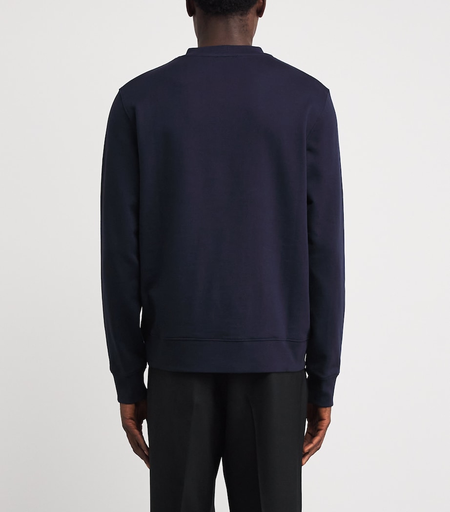 Cotton Rubberised Logo T-Shirt MIDNIGHT BLUE Image 4