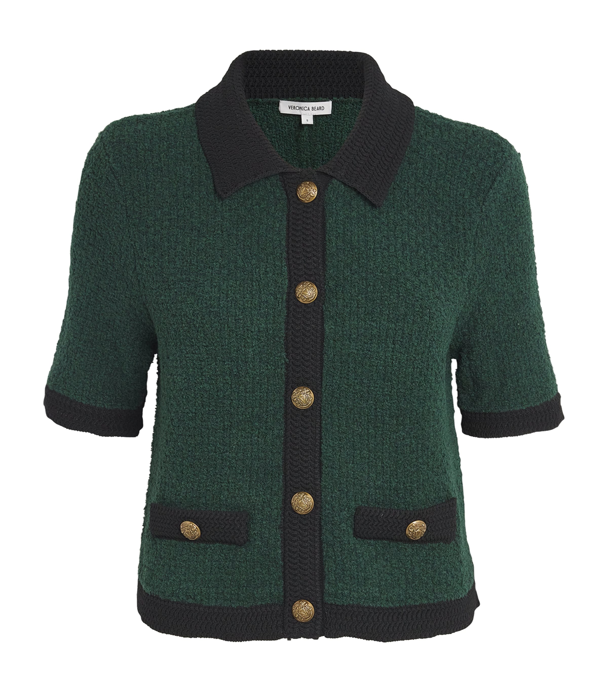 Veronica Beard Bouclé Marie Cardigan In Green