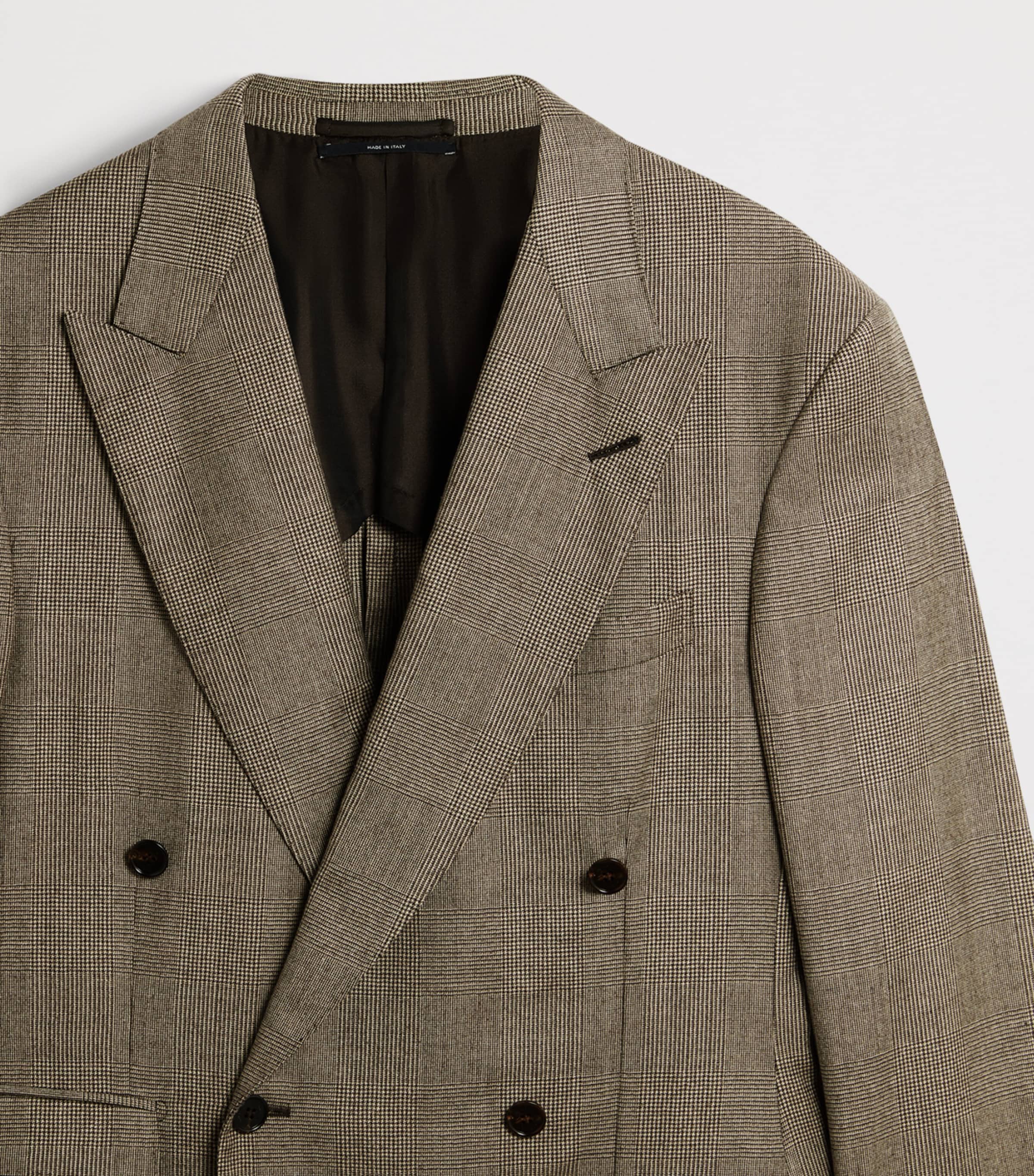 Wool Glen Check Bourdon Blazer 293SOFT BROWN Image 6