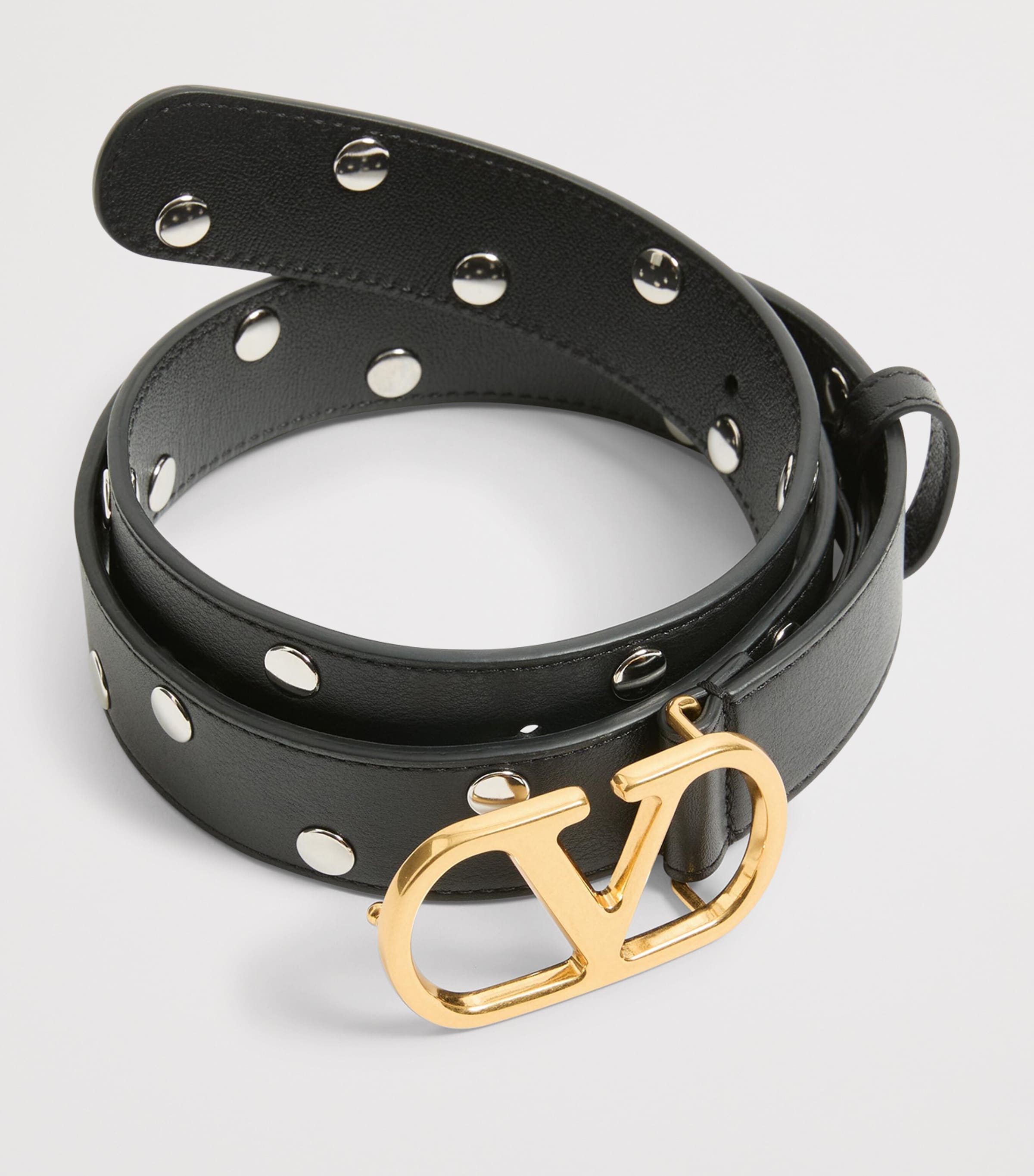 Valentino Garavani Leather VLogo Signature Belt Image 2