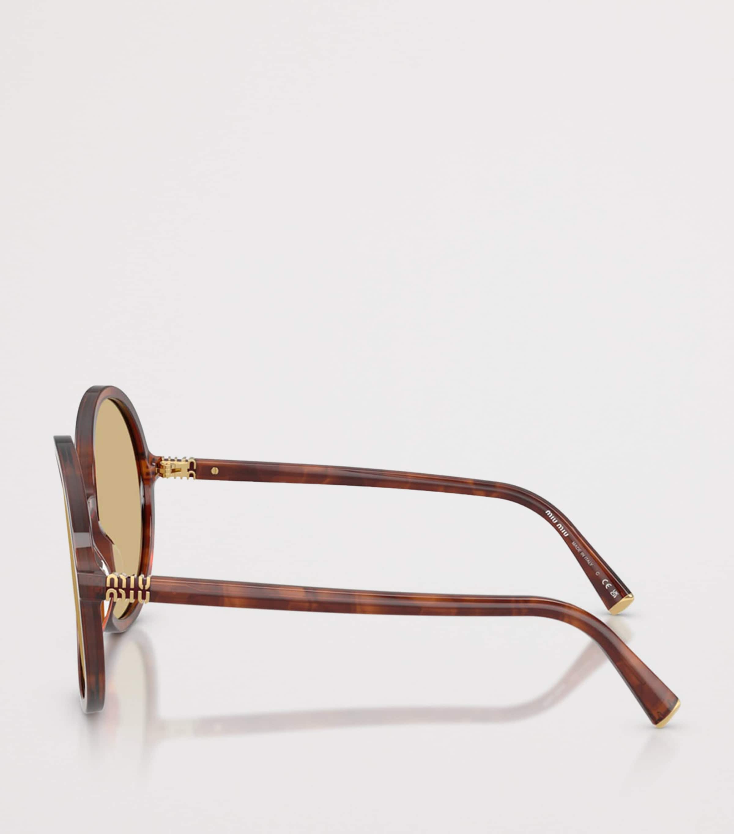 Acetate Oversized Round Sunglasses 26E10R Image 3