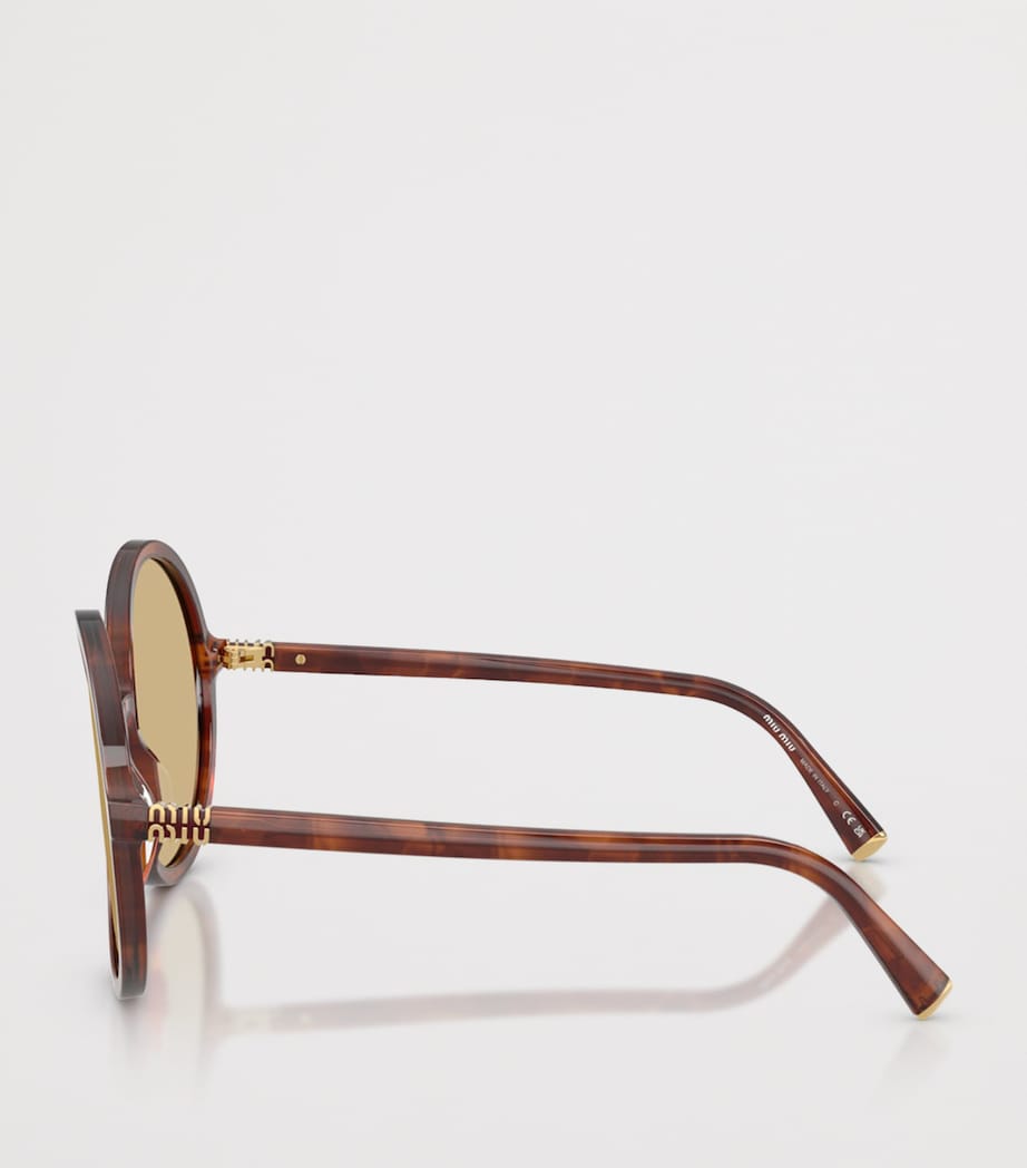 Acetate Oversized Round Sunglasses 26E10R Image 3
