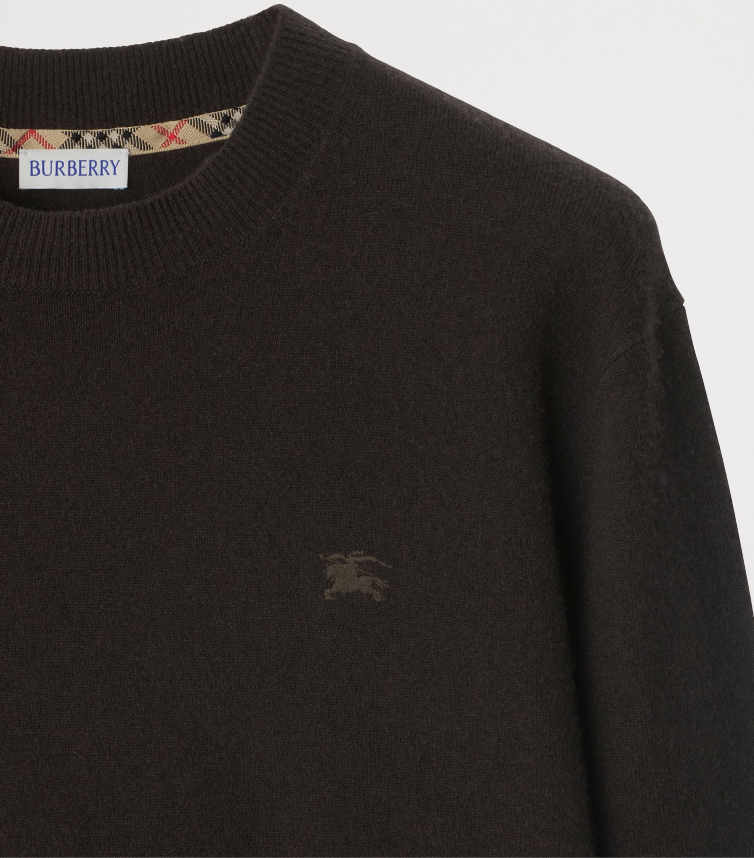 Cashmere-Blend EKD Slim Sweater SCORCHED BROWN Image 4