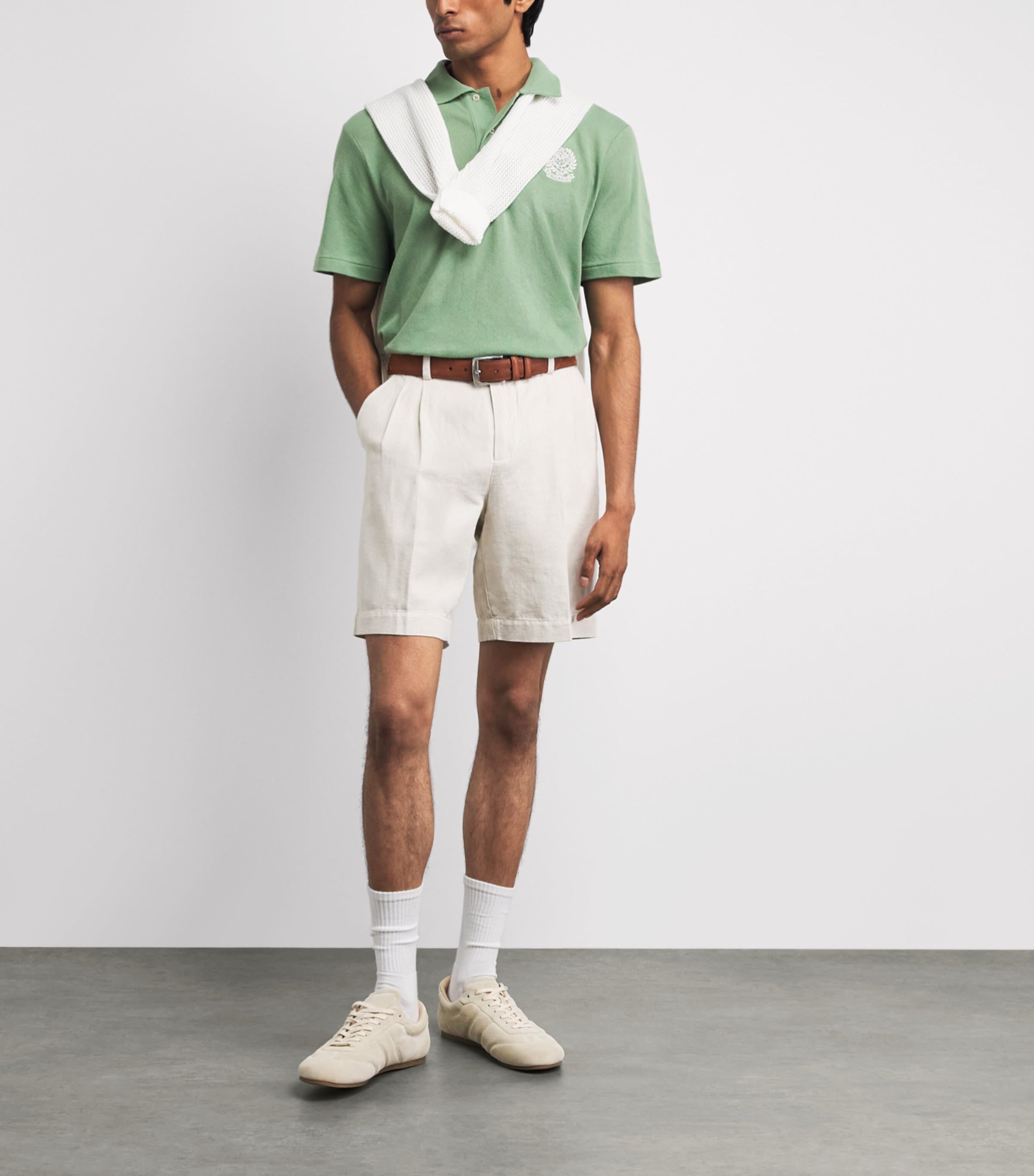 Polo Ralph Lauren Green x Wimbledon Cotton Mesh Polo Shirt