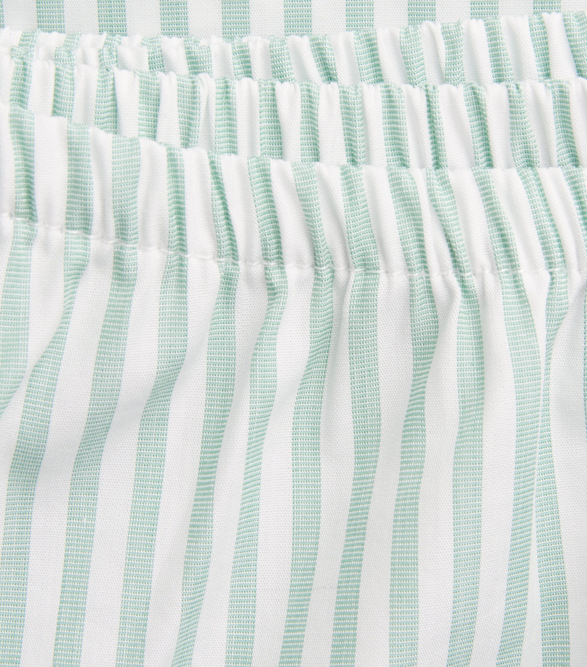 LESET Womens Cotton-Blend Stripe Yoshi Shorts Vert Stripe Image 6