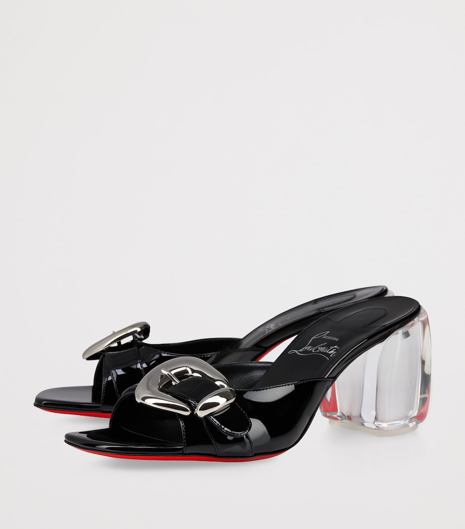 Minny Leather Heeled Mules 70 B439 Image 5