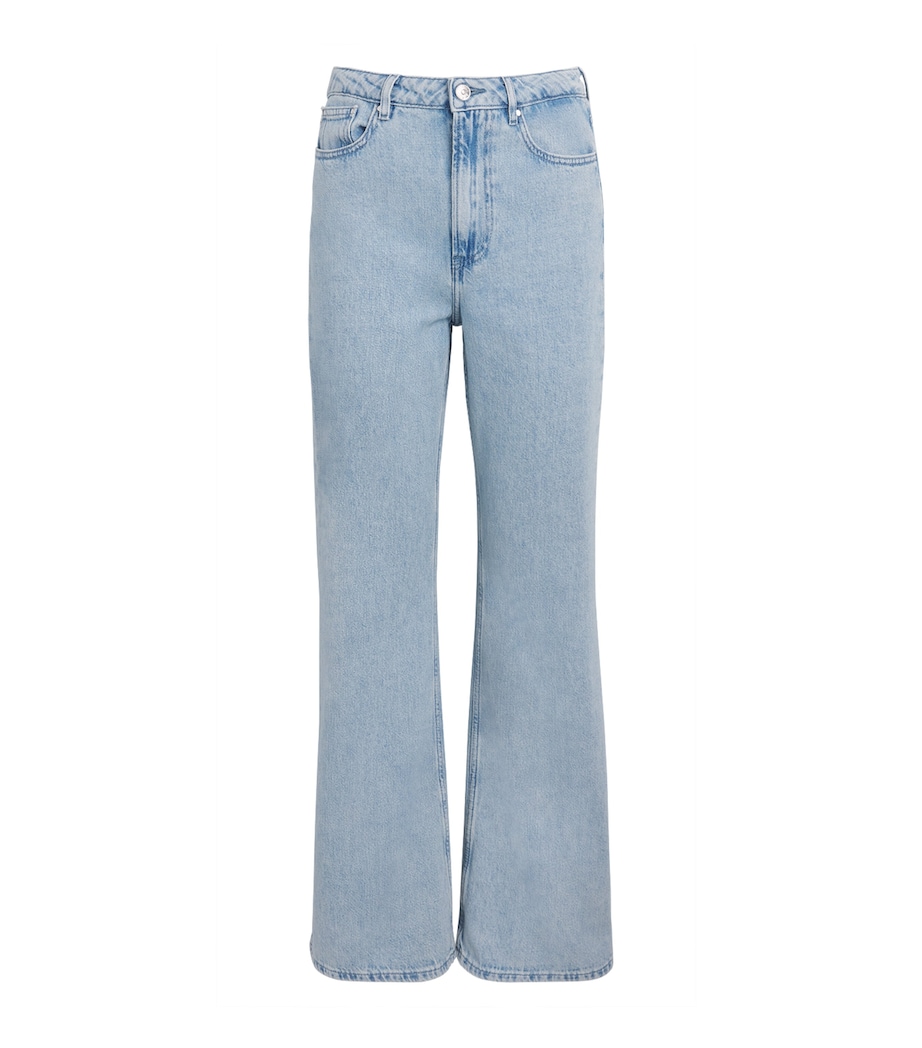 Claudie Pierlot Womens Flared Jeans Blue Denim Image 1