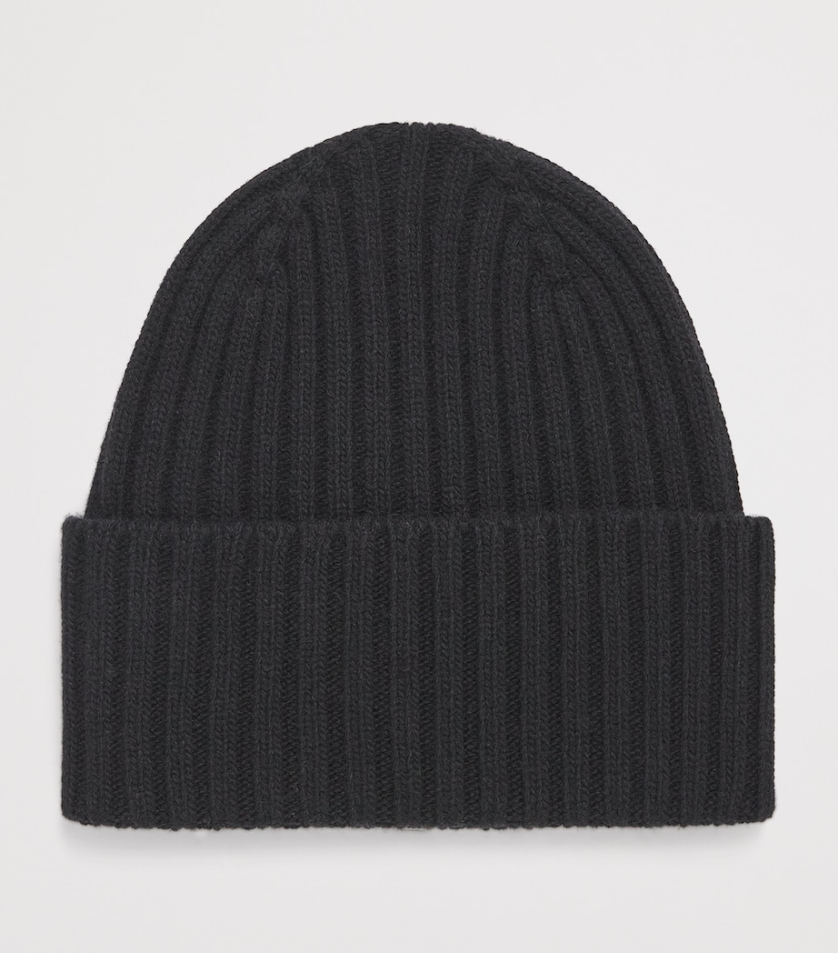 Virgin Wool Beanie BLACK Image 2