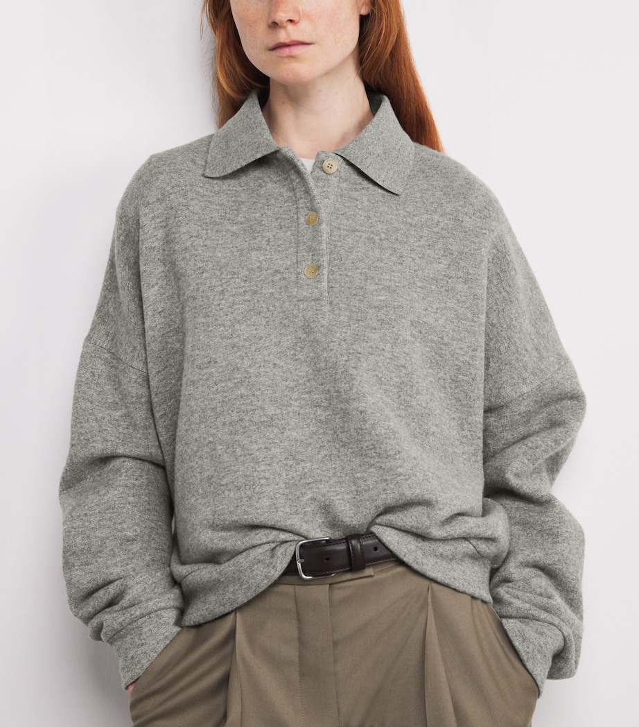 Corzas Cashmere-Cotton Sweatshirt GREY MELANGE Image 5