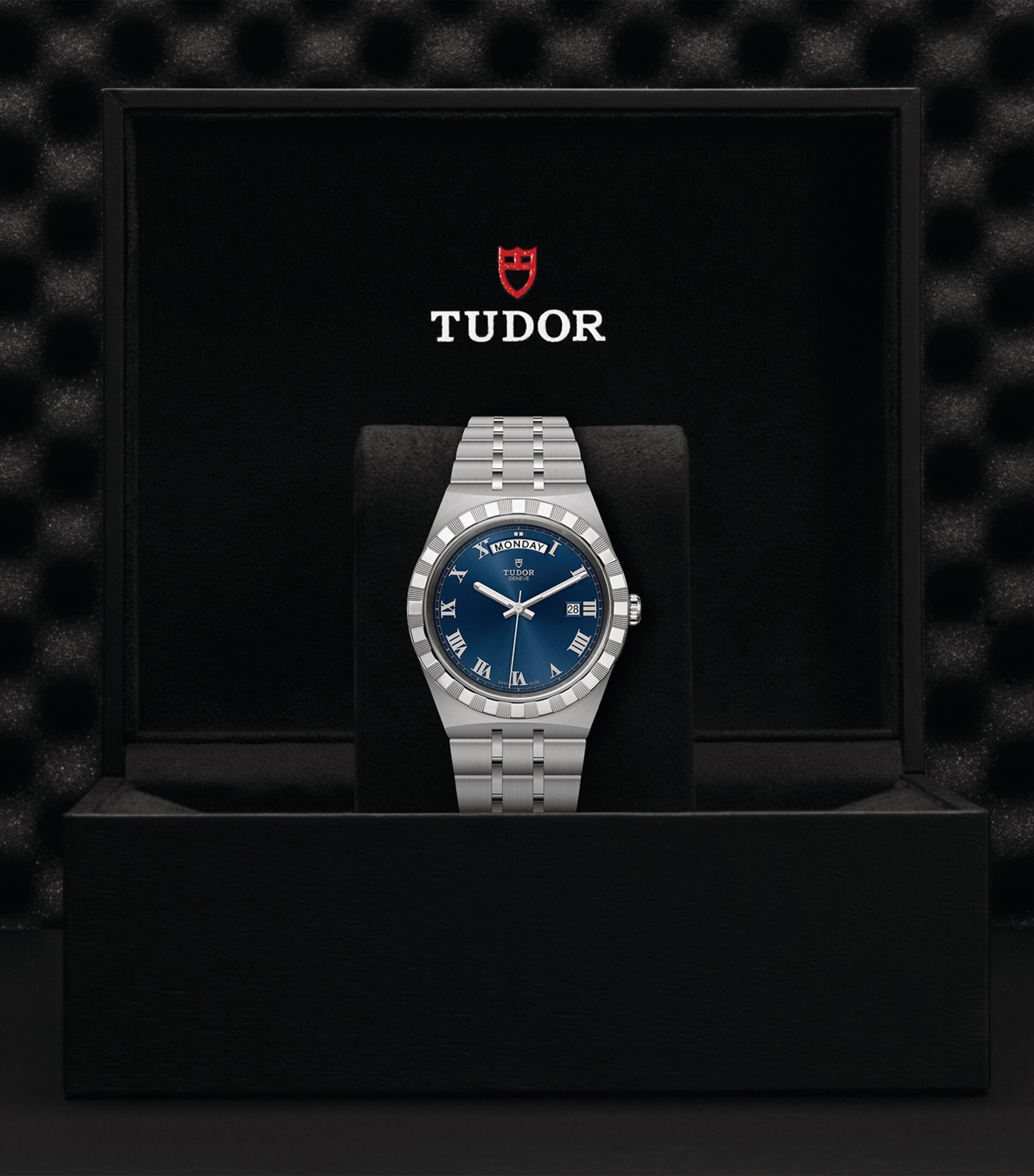 TUDOR Royal Day + Date Stainless Steel Watch 41mm Blue Image 4