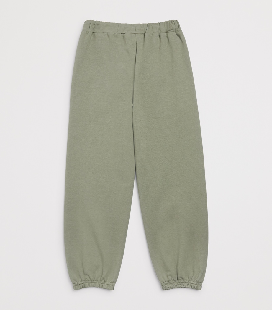 Il Gufo Cotton Cuffed Sweatpants (2-12 Years) Hunter Green Image 2