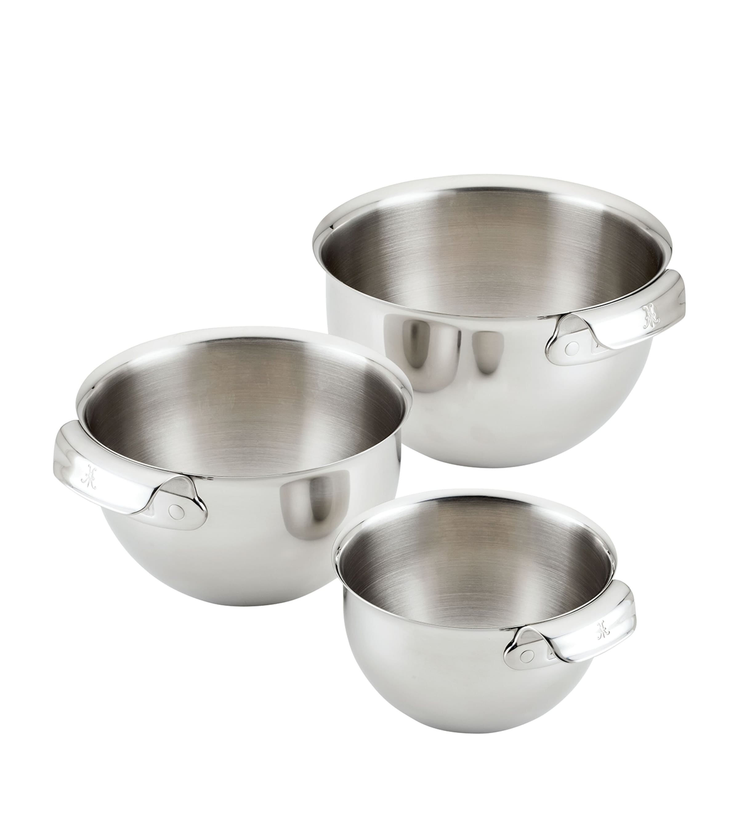 Hestan Provisions Stainless Steel 3-piece Mixing Bowl Set In Silver