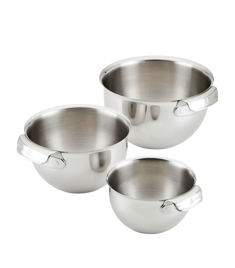 Stainless Steel Mixing Bowls (Set of 3) SILVER Image 1