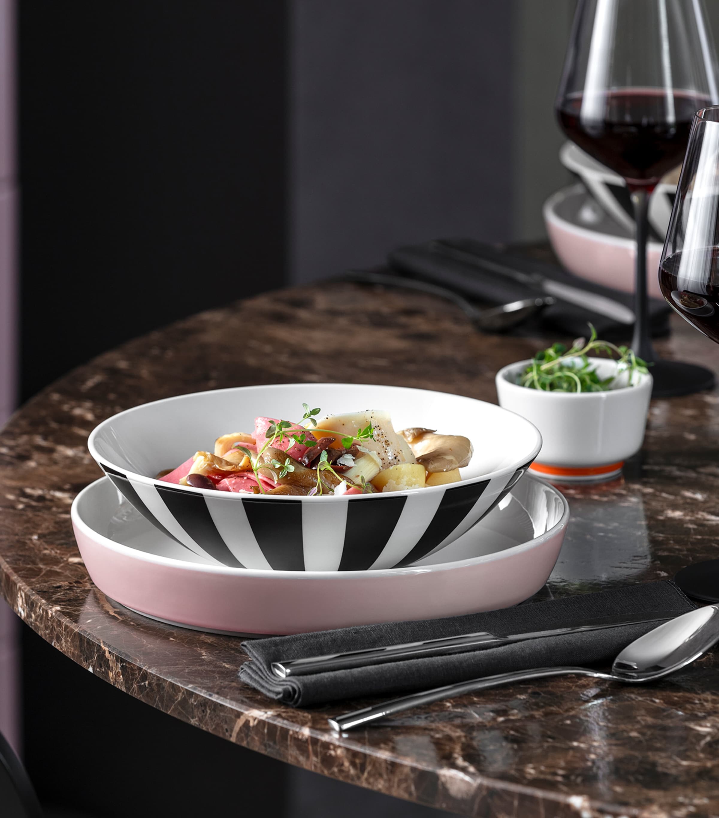 Porcelain Memphis Bowl (21cm) WHITE Image 2