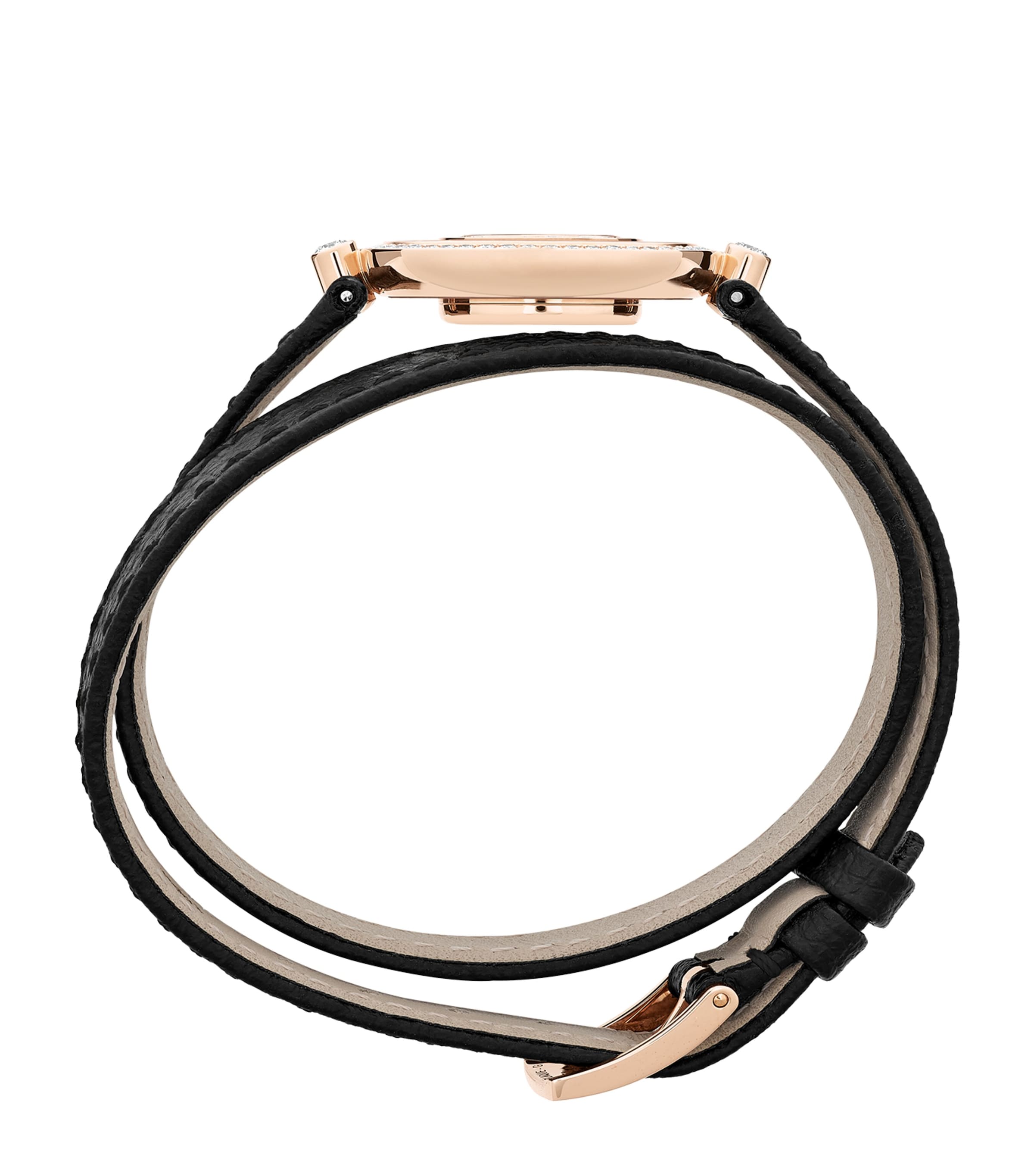 Rose Gold and Diamond Happy Diamonds Watch 26mm 18K ROSE GOLD Image 5