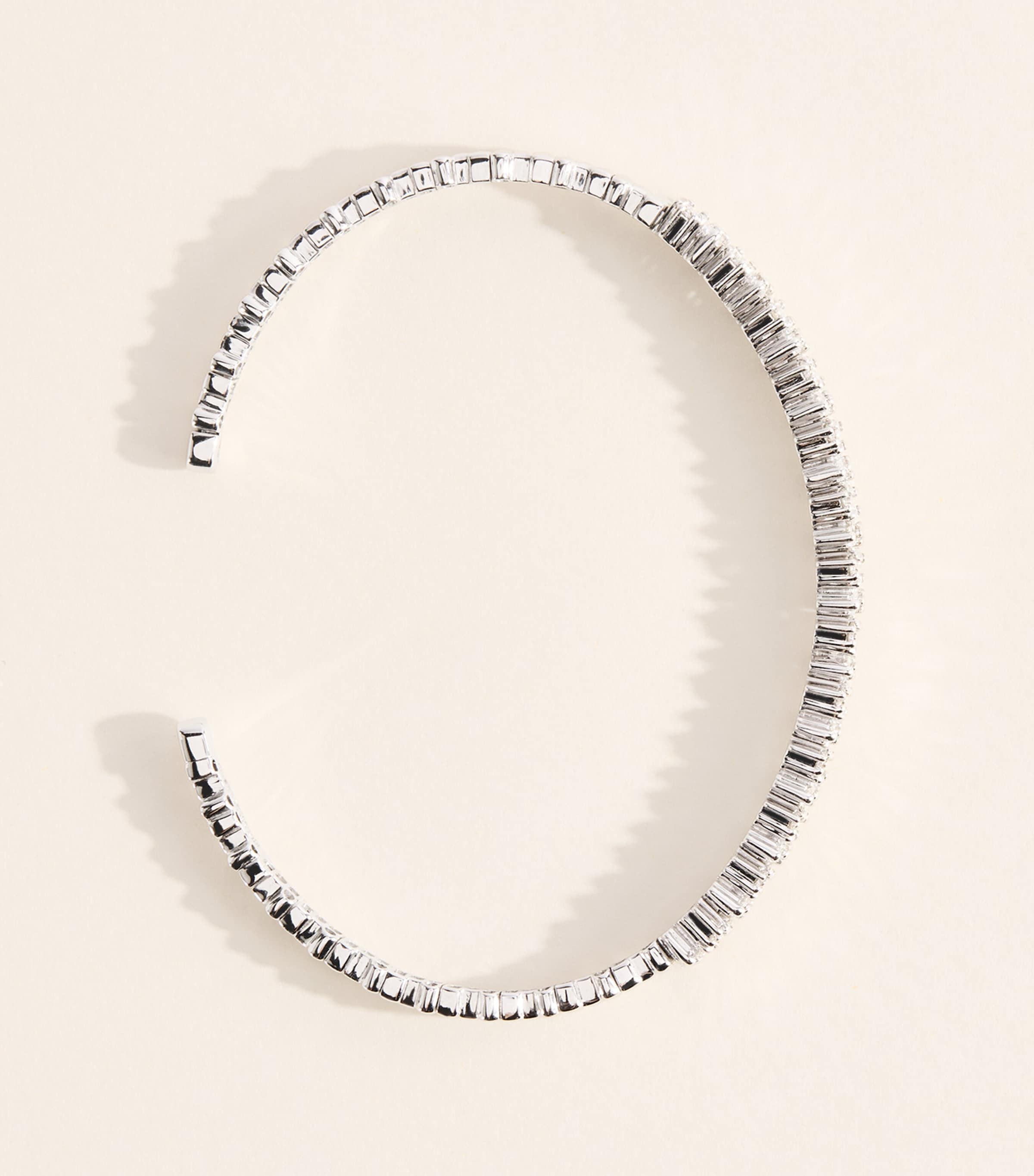 Suzanne Kalan White Gold and Diamond Classic Shimmer Bangle Wg/wd Image 4