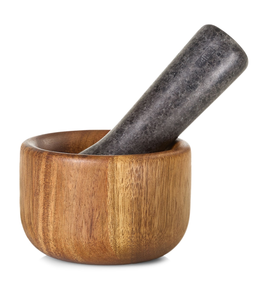 AdHoc Small Taru Pestle and Mortar Wood And Granite Image 1