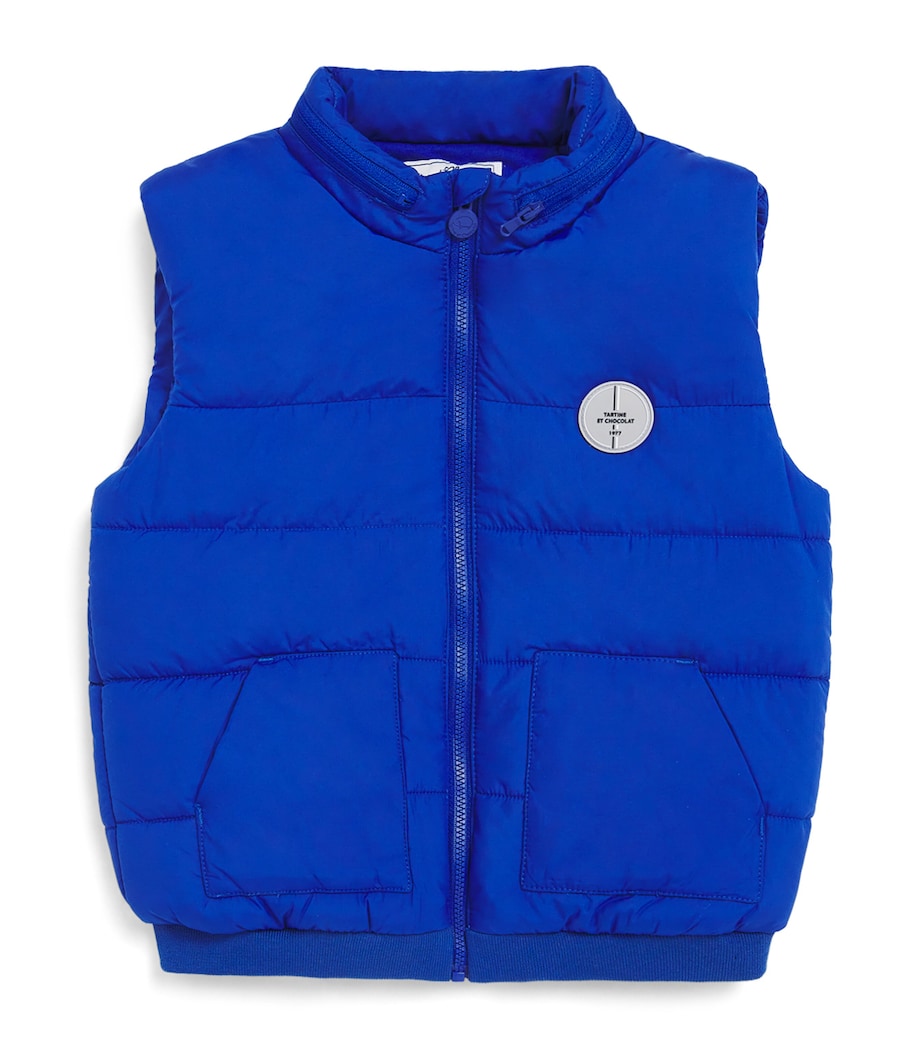 Down-Filled Gilet (5-12 Years) 45 BLEU ELECTRIQUE Image 1