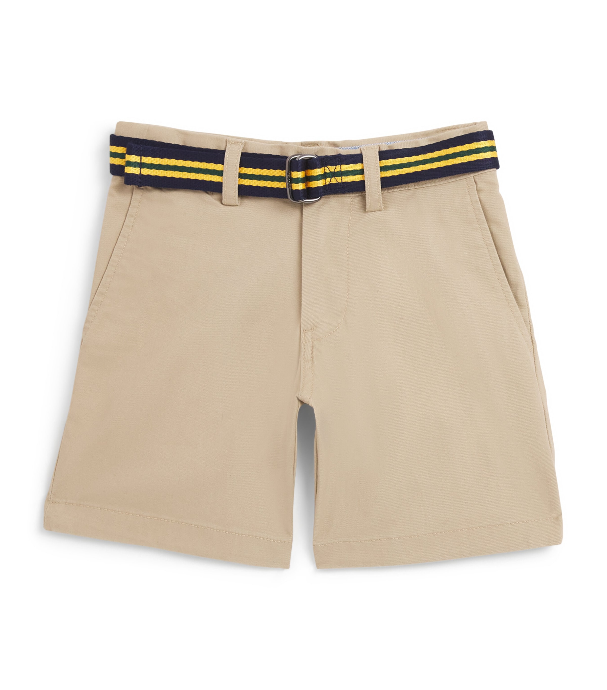 Stretch-Cotton Belted Shorts (8-16 Years) CLASSIC KHAKI Image 1