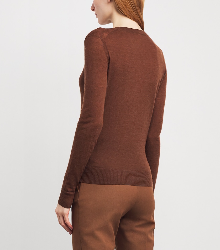 Cashmere Gillies Henley Sweater CINNAMON Image 4