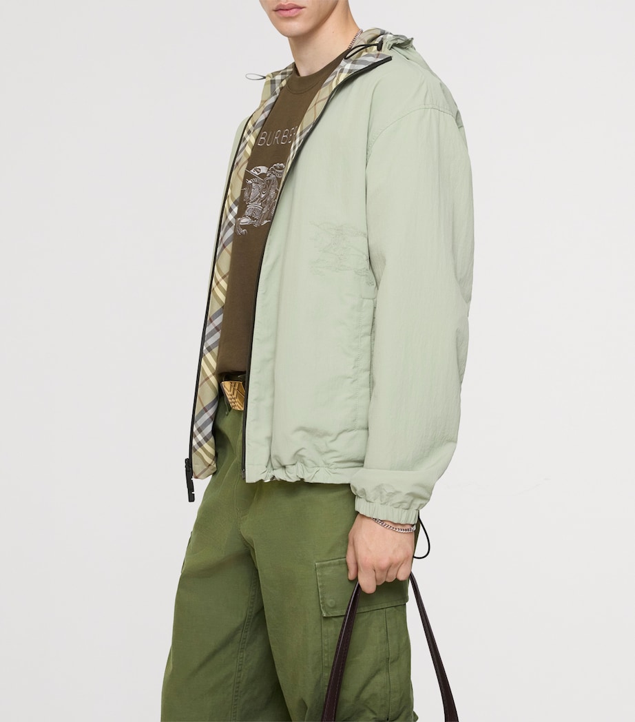Reversible EKD Oversized Jacket GLADE GREEN IP CHECK Image 4