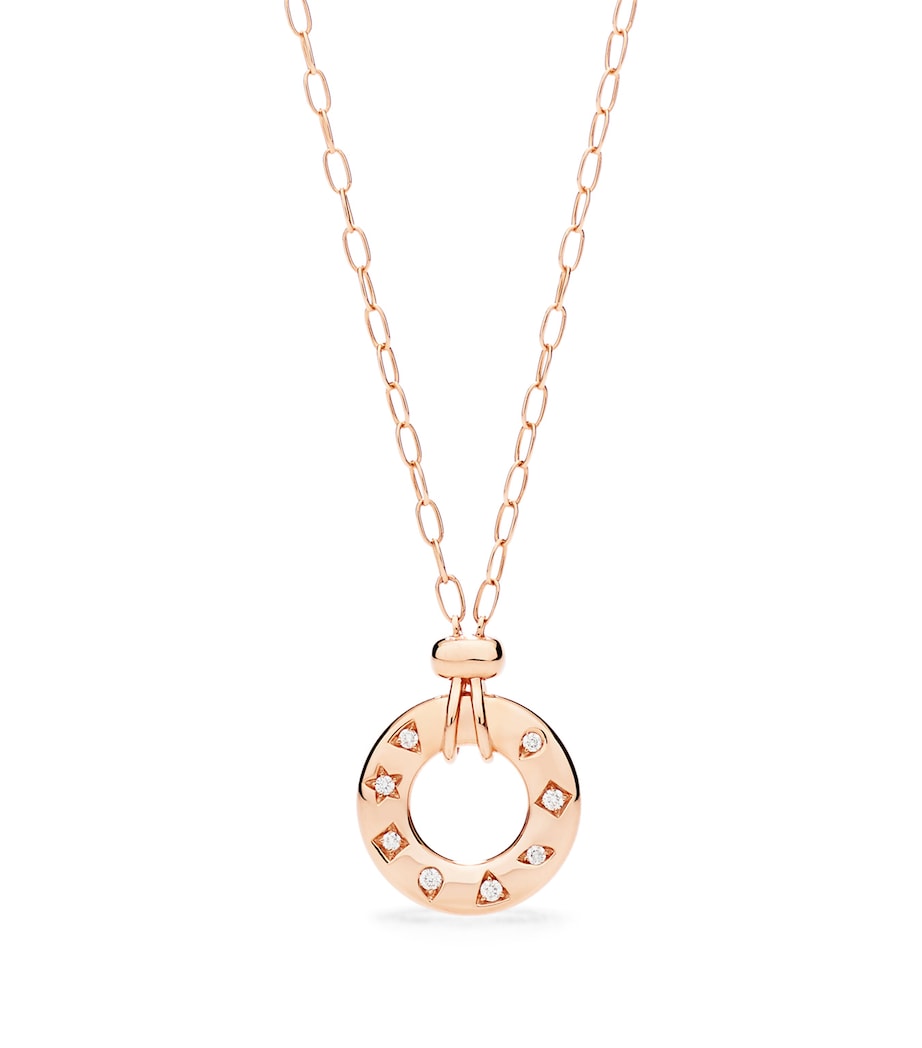 Pomellato Rose Gold and Diamond Iconica Fancy Reversible Necklace Image 1