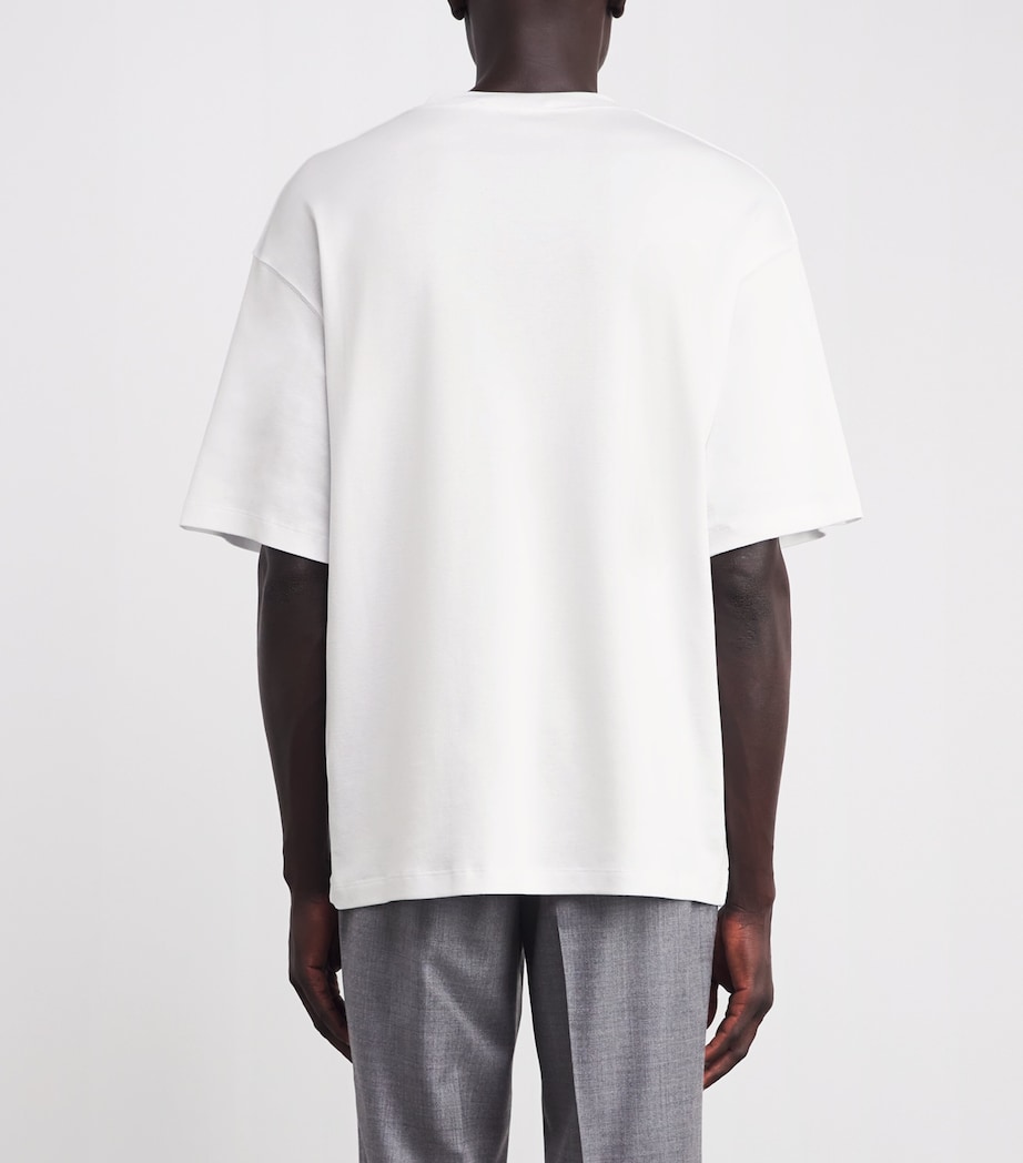 Cotton Logo Patch T-Shirt 1IX-STAT PATCH WHITE Image 4