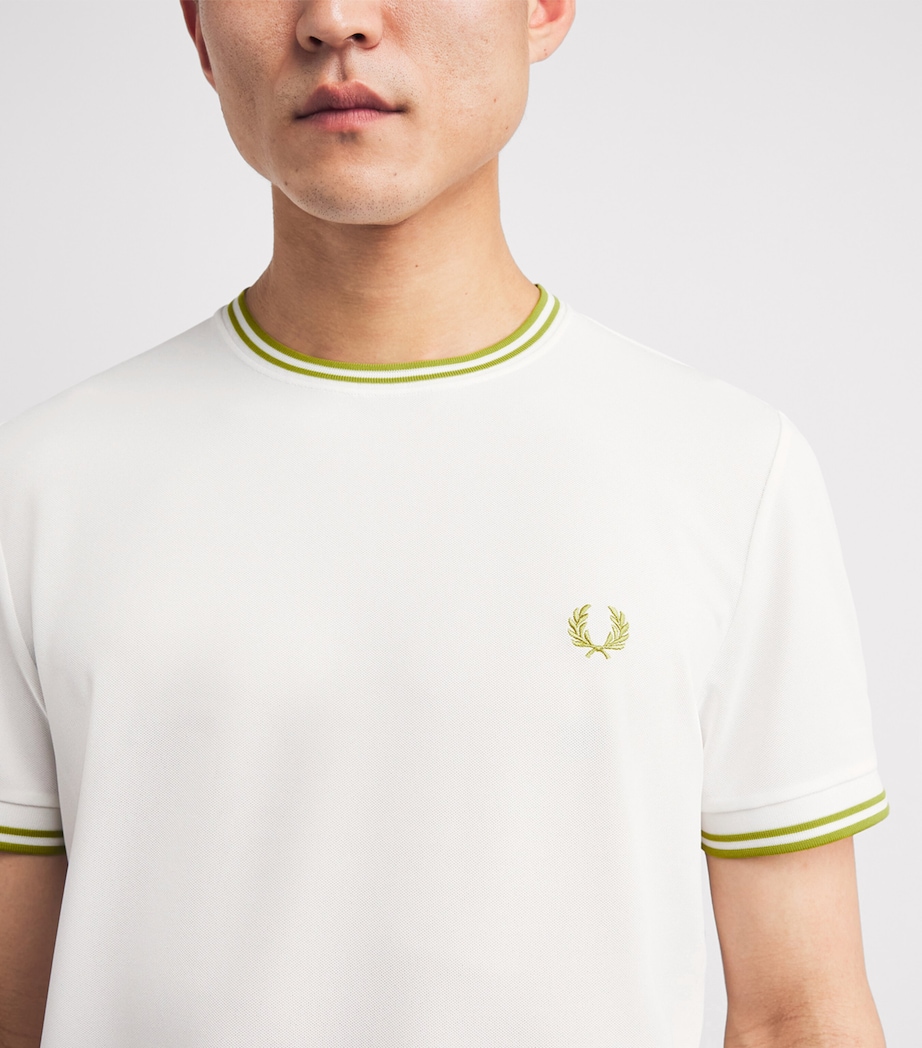 Fred Perry Mens Tennis T-Shirt White Image 3