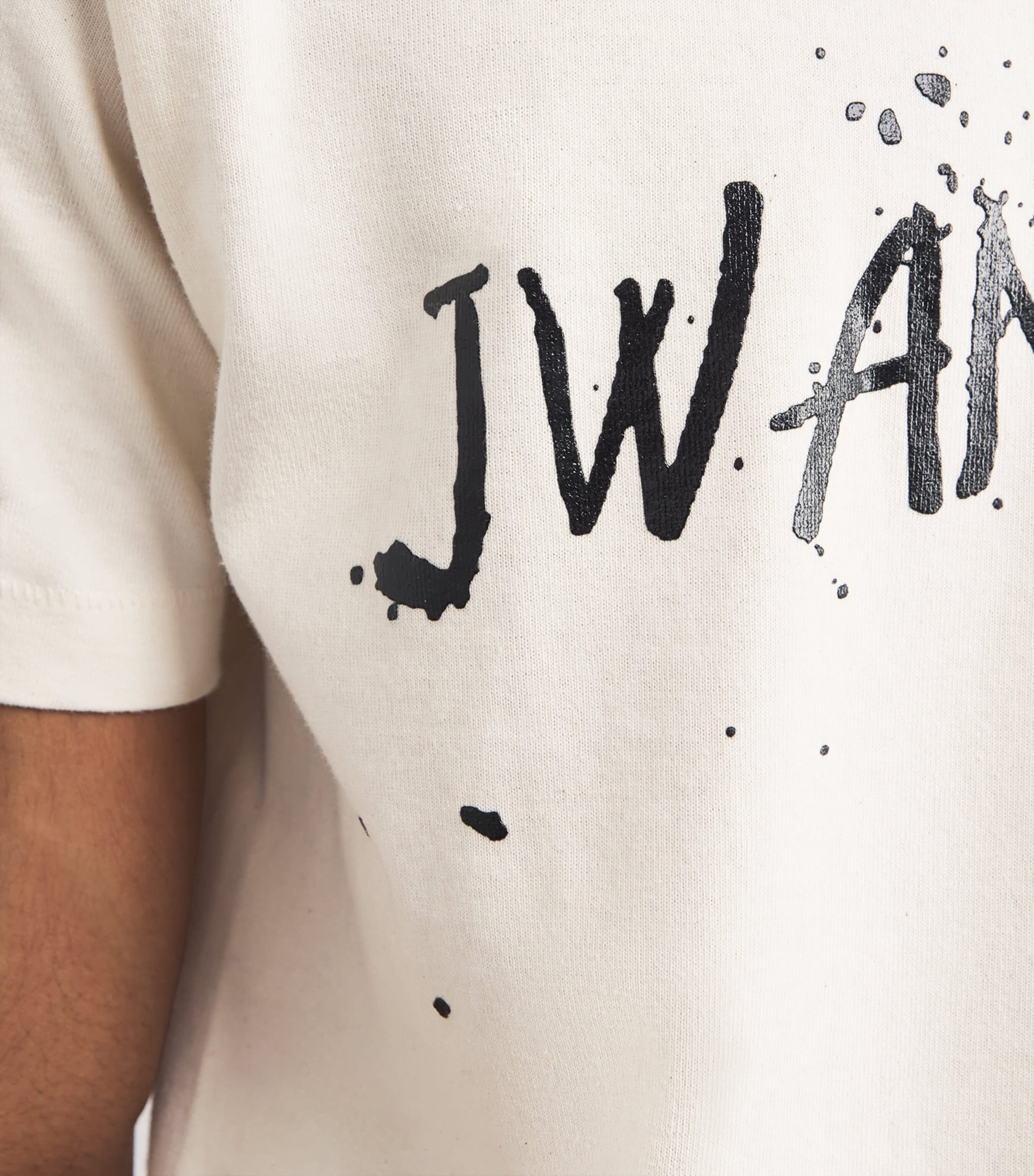 Paint Splatter Logo T-Shirt ECRU 241 Image 6