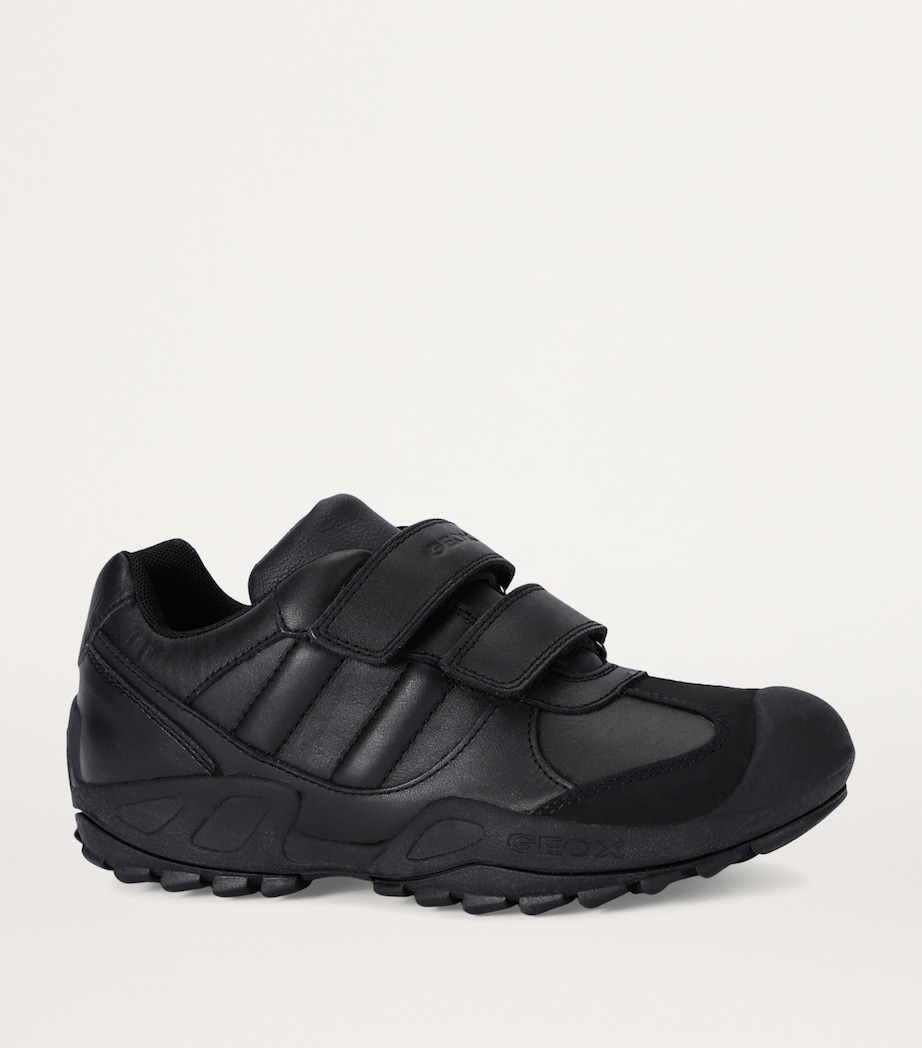 Geox Leather New Savage Sneakers Black Image 3