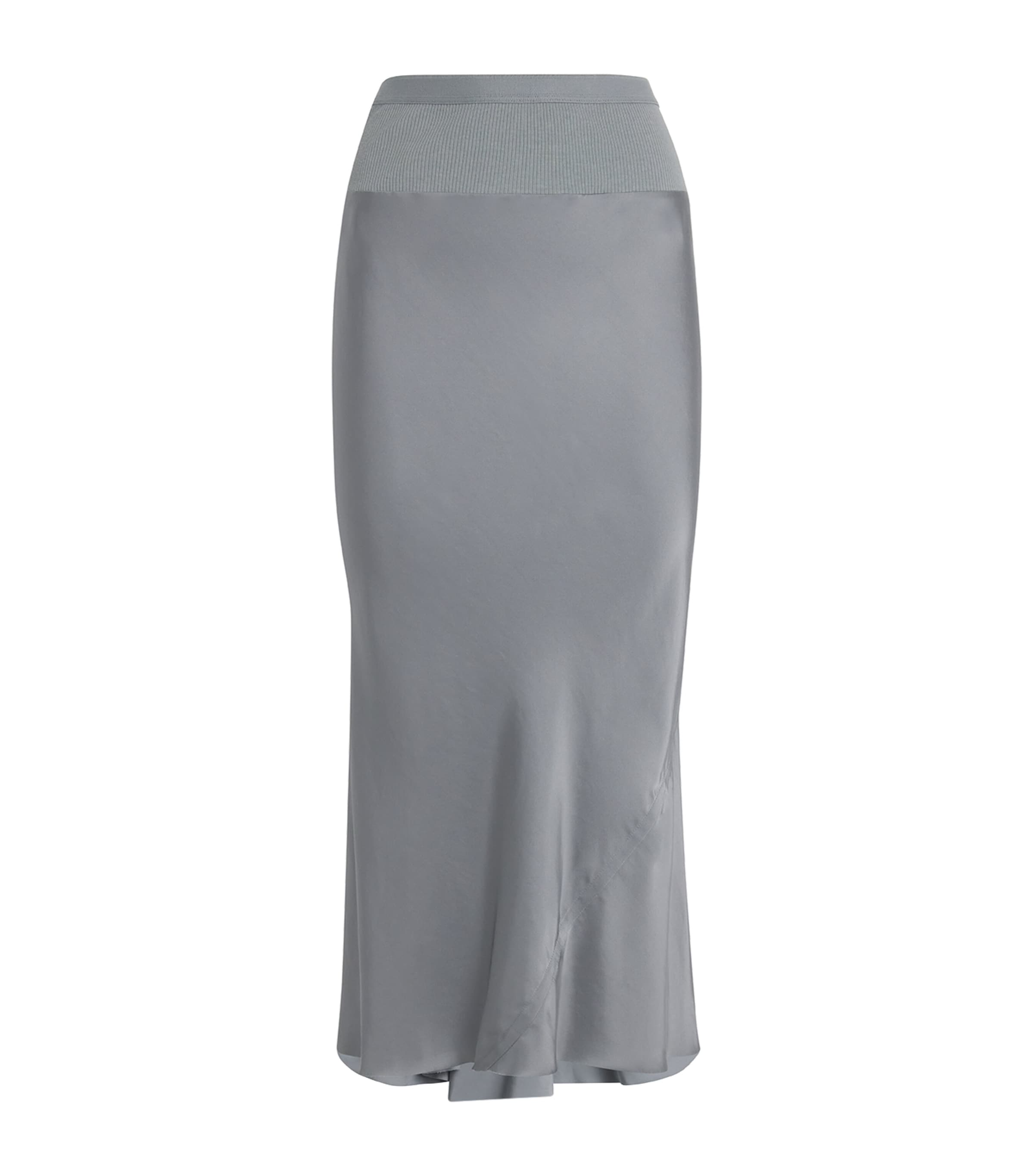 Rick Owens A-line Midi Skirt In Blue