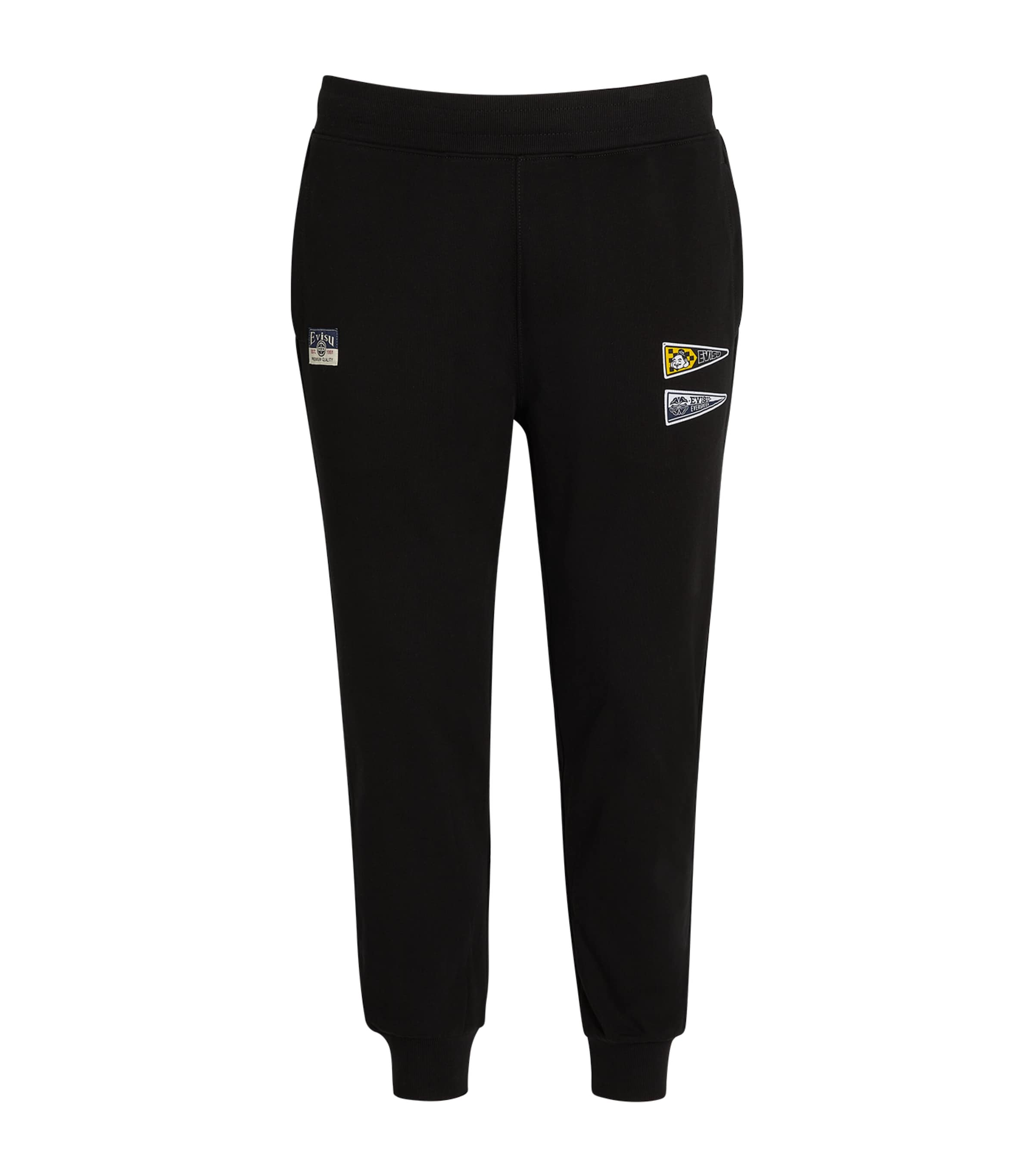 Evisu Daruma Diacock Sweatpants In Black