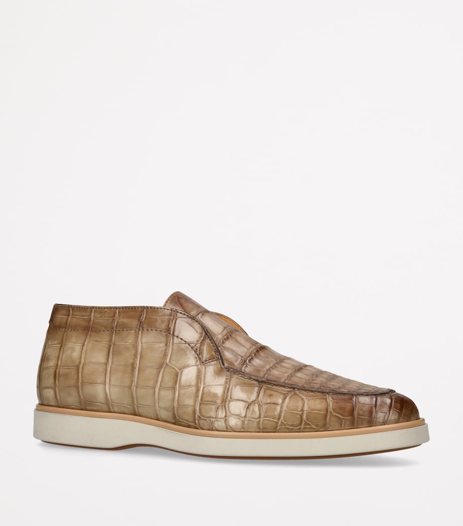 Crocodile Pariaso Mid-Top Loafers TAN Image 3