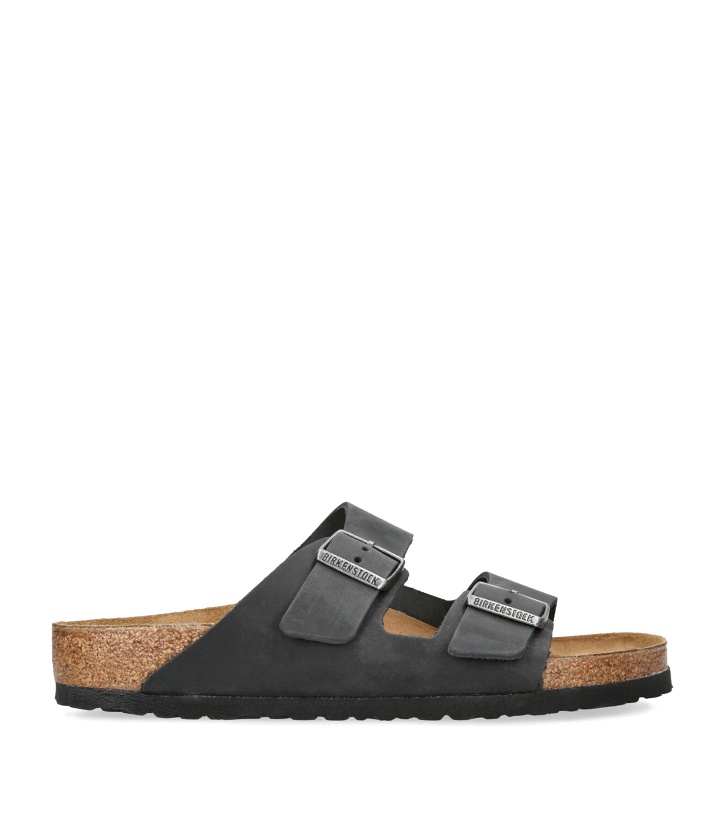 Birkenstock Suede Arizona Sandals In Black