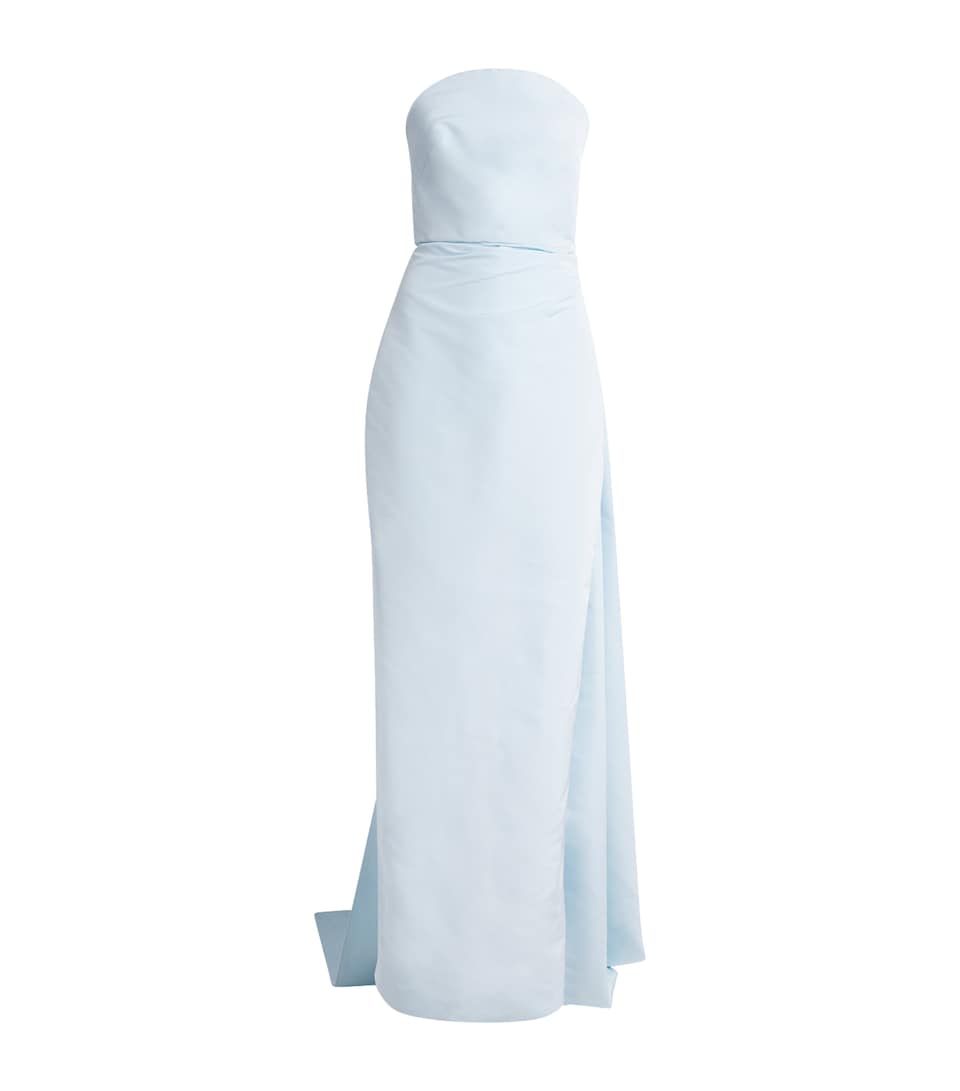 Draped Off-The-Shoulder Gown