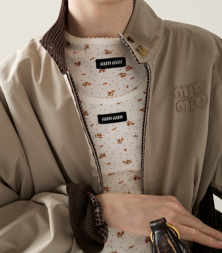 Cotton Jersey Ribbed Tank Top F0O7V Image 5