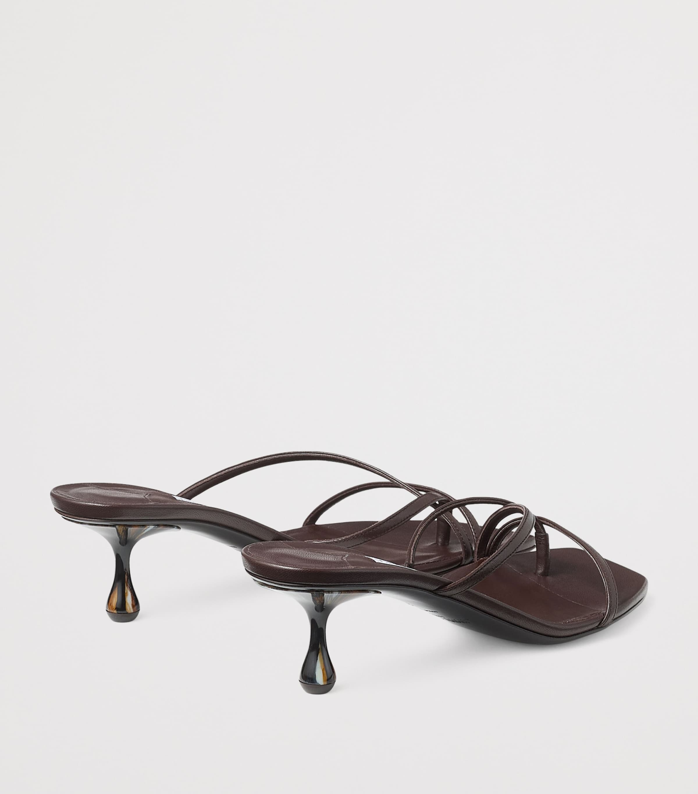 Jimmy Choo Etana 50 Leather Heeled Mules | Harrods US