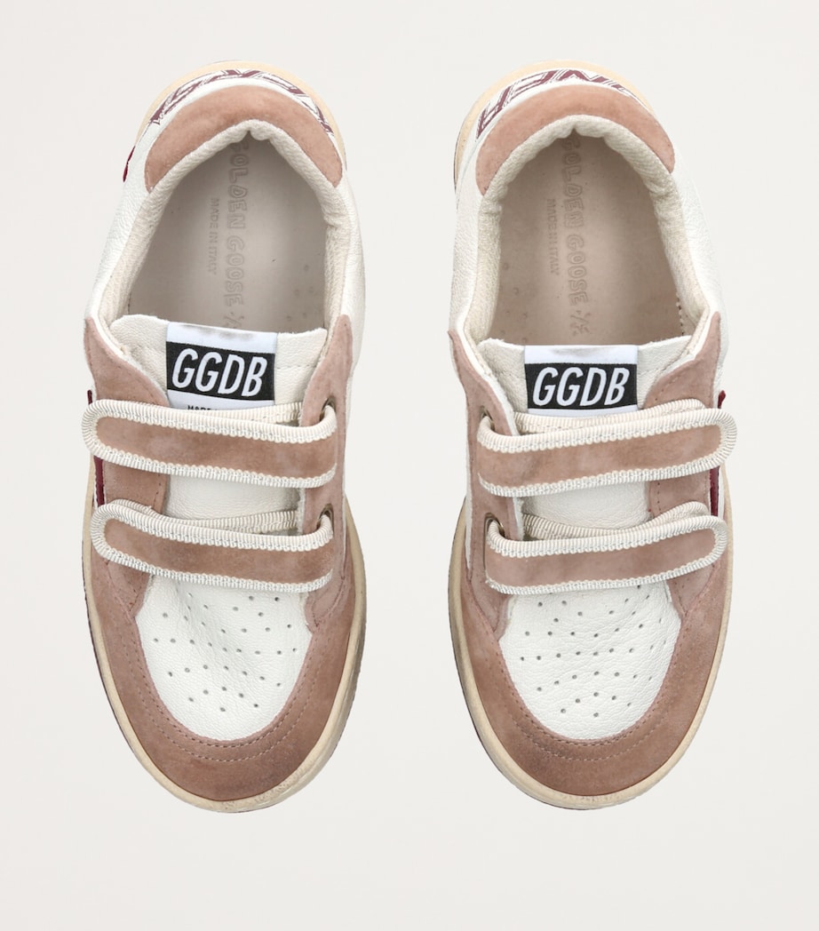 Leather Ballstar Low-Top Sneakers WHITE/RED Image 4