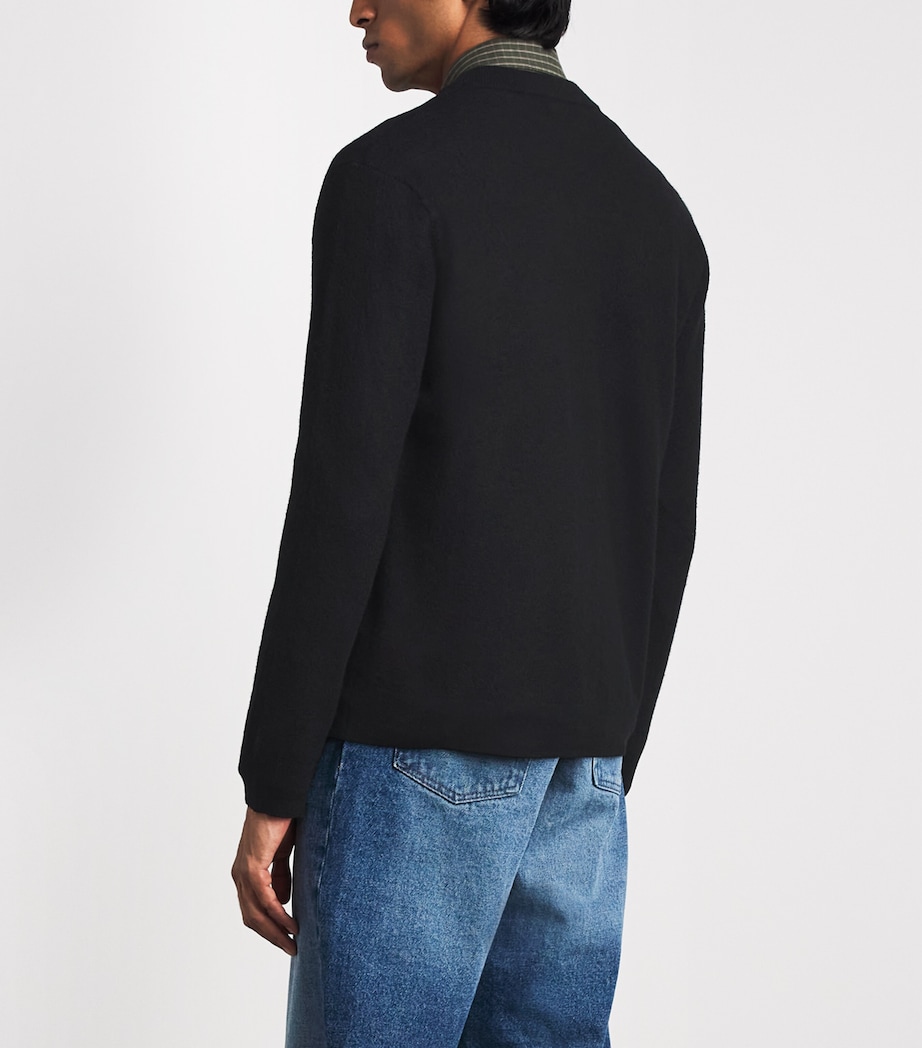NN.07 Mens Wool Jasper Cardigan Black Image 5