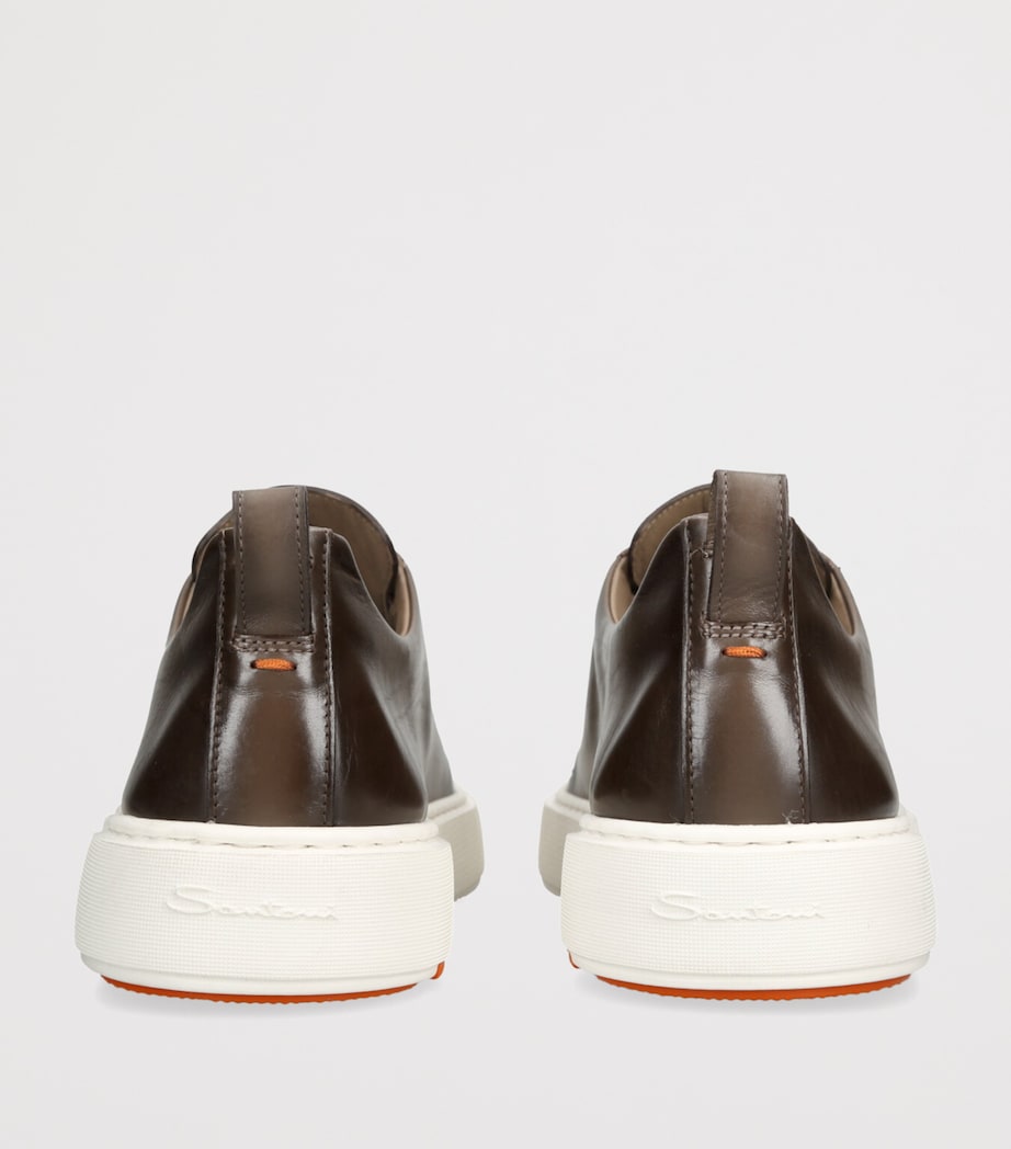 Leather Clean Icon Sneakers GREY Image 2