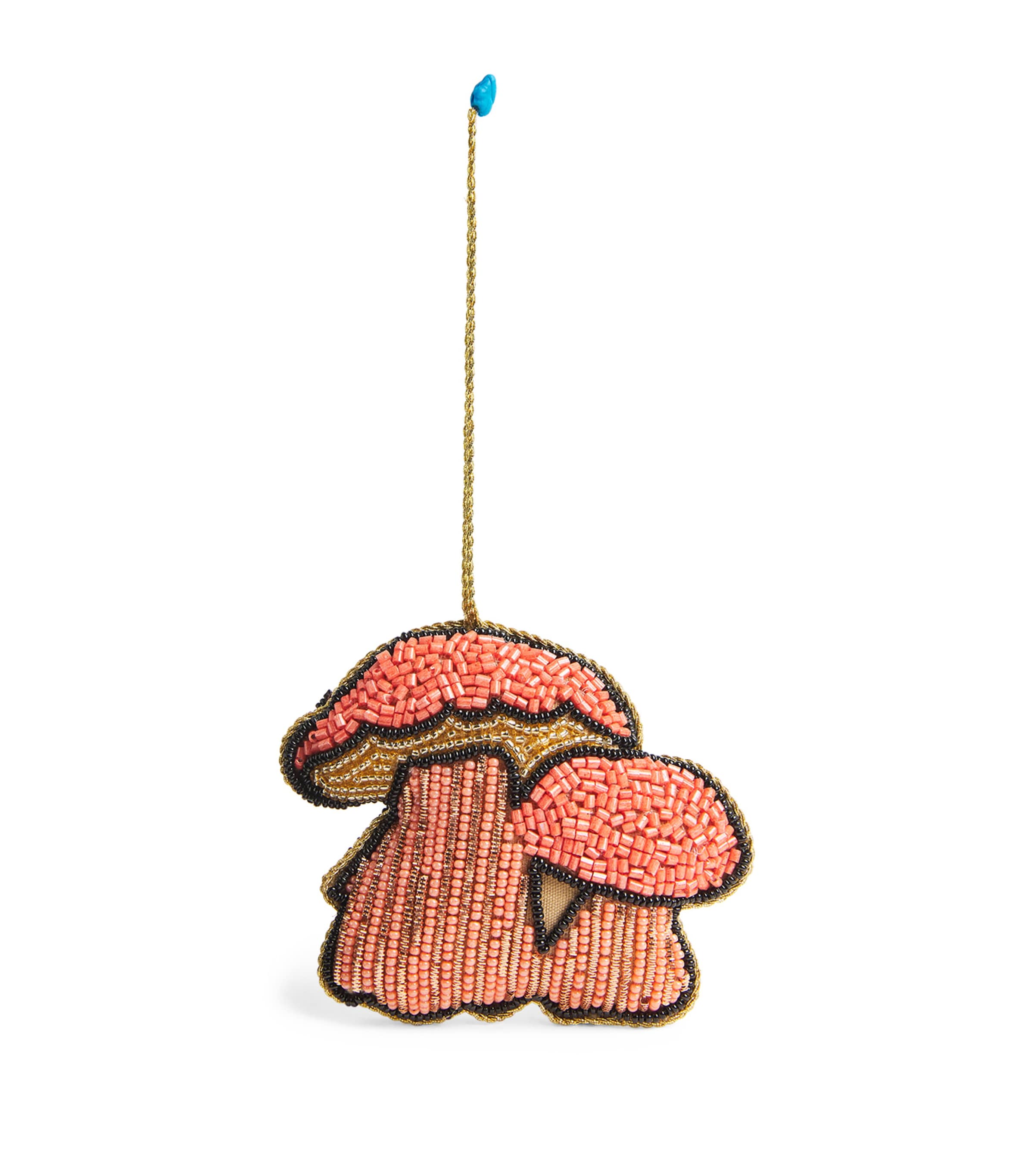 Sudha Pennathur Beaded Mushroom Tree Decoration