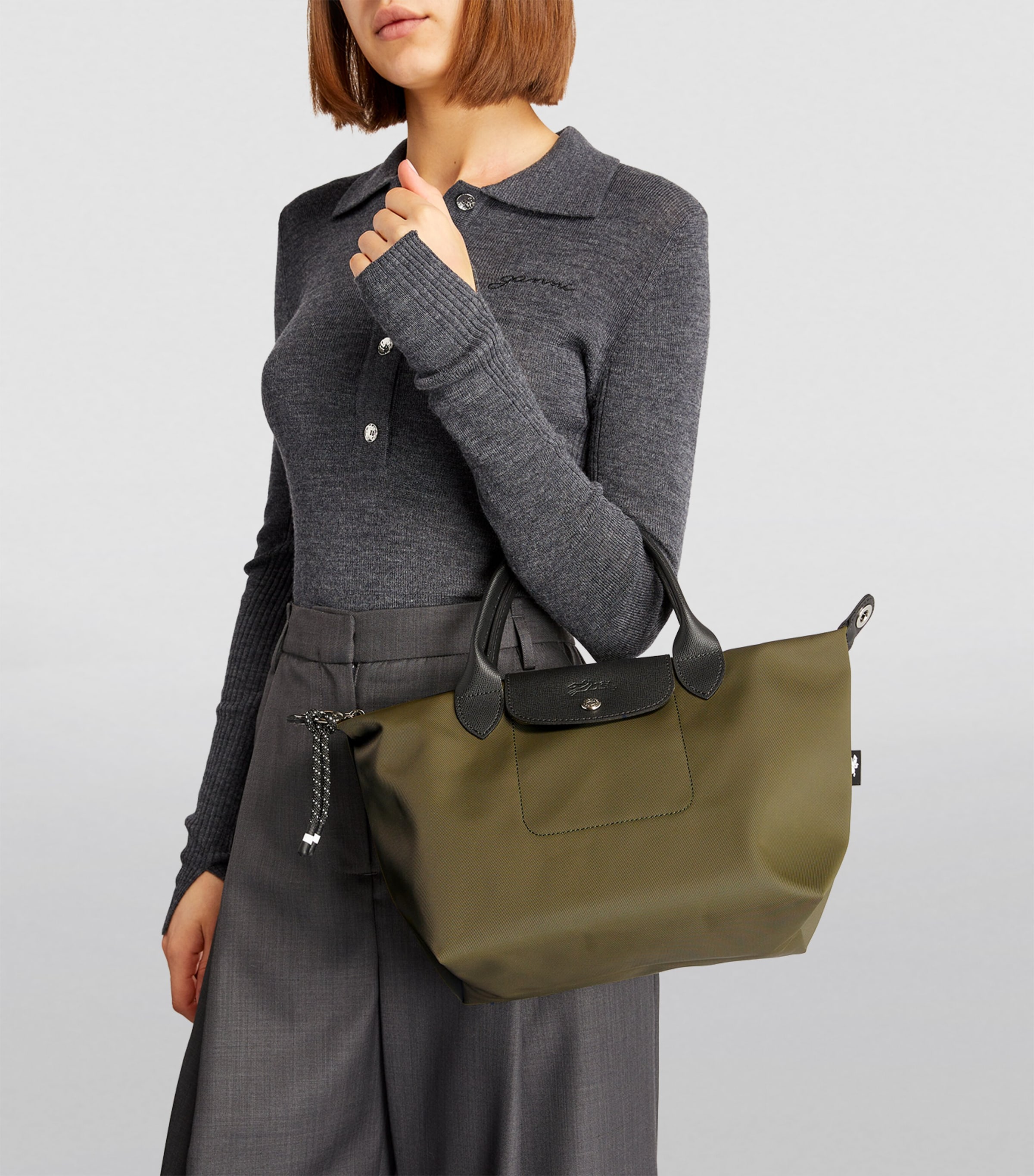 Small Le Pliage Energy Handbag 892 KHAKI Image 4