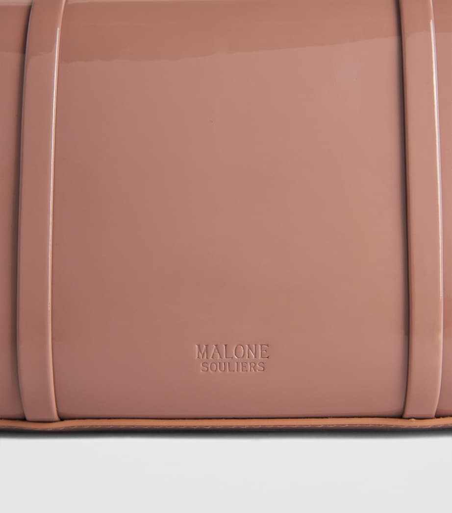 Malone Souliers Small Patent Leather May Top-Handle Bag Dove Image 6