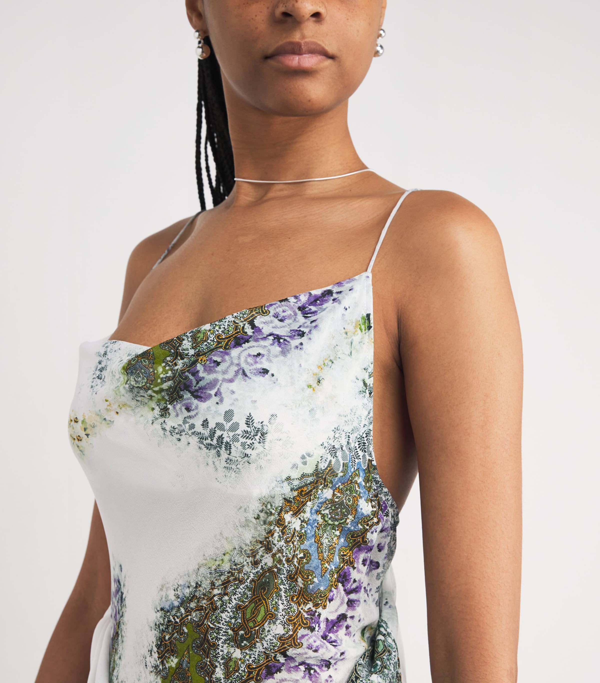 Silk Floral Absence Maxi Dress ABSENCE PRINT Image 4