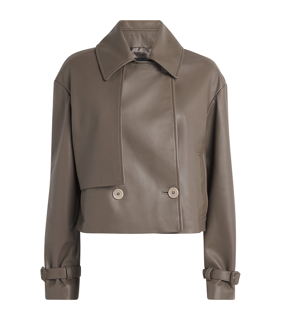 Blaise Leather Jacket MUSHROOM Image 1