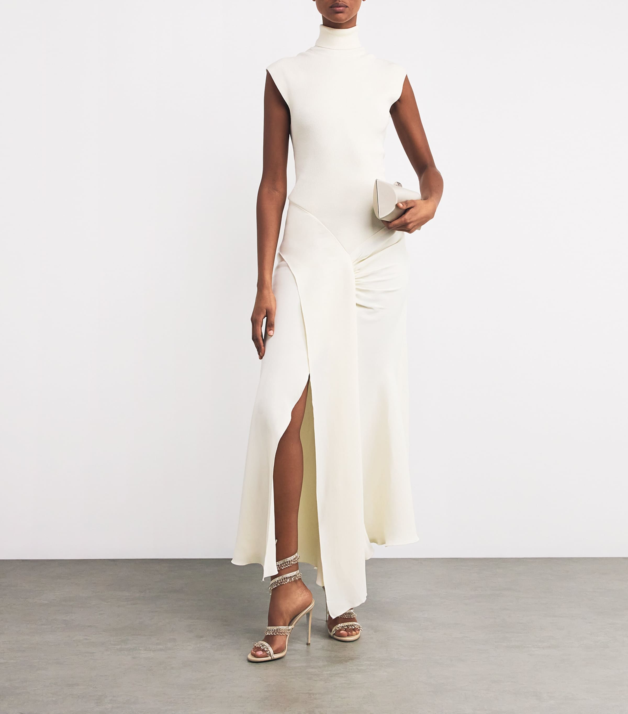 Embellished Chandelier Sandals 105 BLUSH Image 5