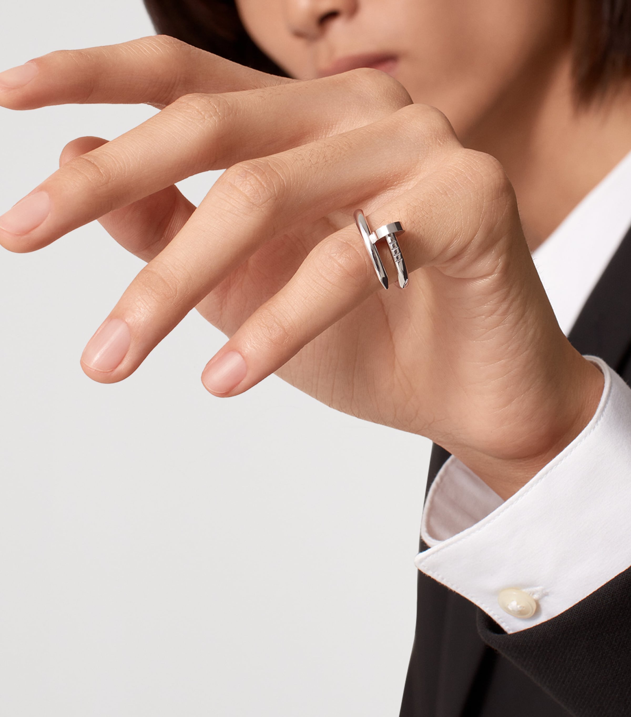 White Gold Juste un Clou Ring NO COLOUR Image 5