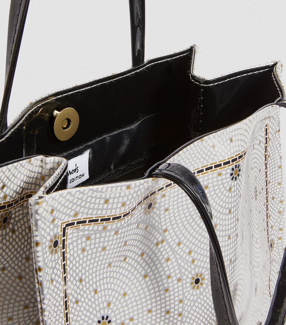 Small Mosaic Floor Shopper Bag BLUE Image 6